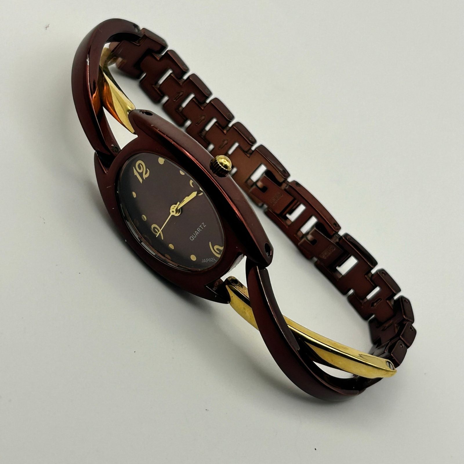 Other Women’s Gold & Metallic Brown Watch Working New Battery Size ONE SIZE - 5 Thumbnail