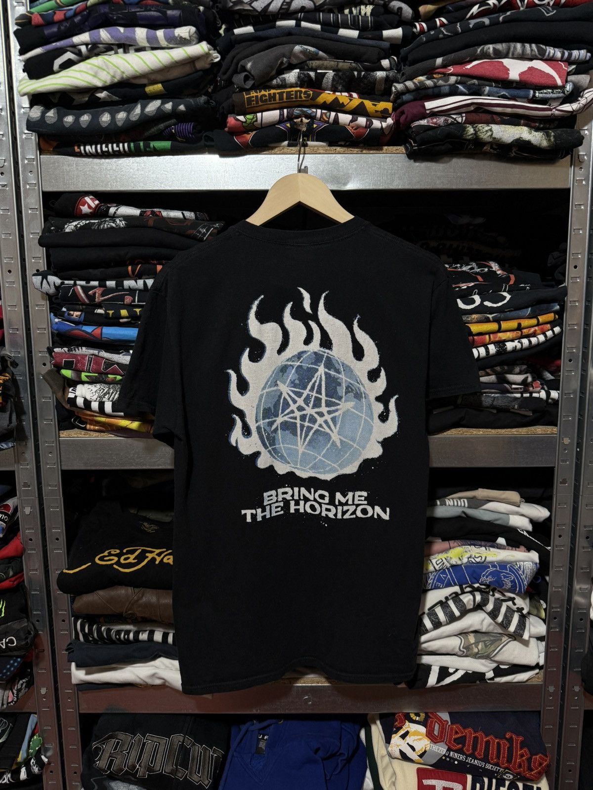 Band Tees Vintage 2000’s Bring Me The Horozon Rock T-Shirt Y2K Hype Size US M / EU 48-50 / 2 - 1 Thumbnail