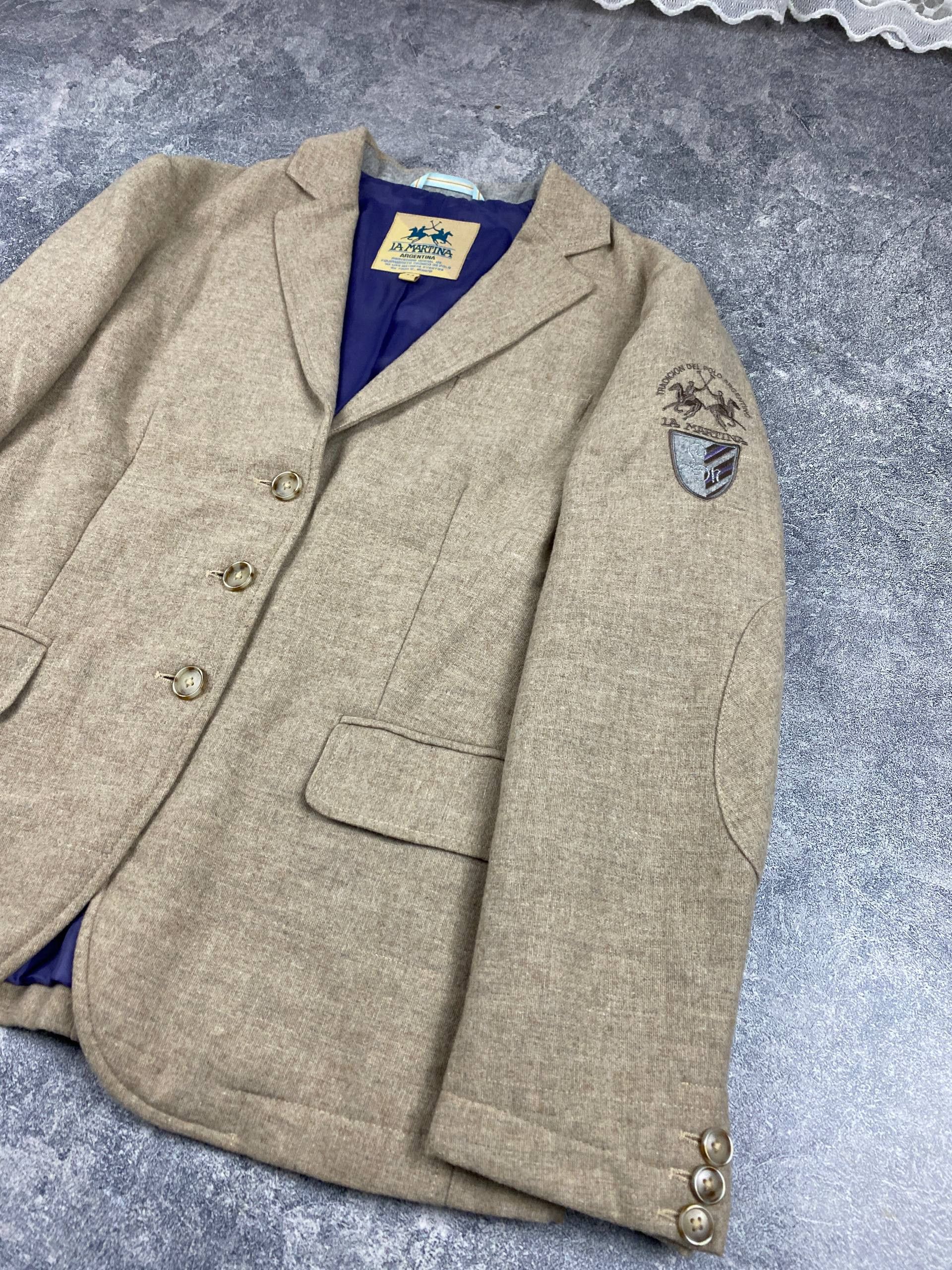 La Martina LA MARTINA Mens 3 Button Corduroy Blazer Jacket IT 44 Size US S / EU 44-46 / 1 - 2 Thumbnail