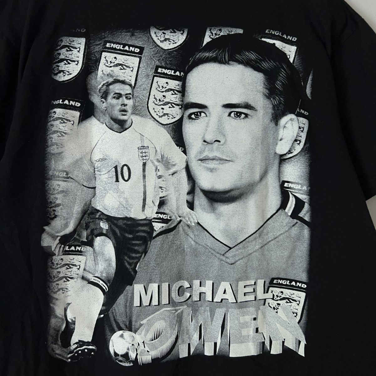 Vintage Liverpool England Vintage 90s Michael Owen Retro T-Shirt Size US L / EU 52-54 / 3 - 4 Thumbnail
