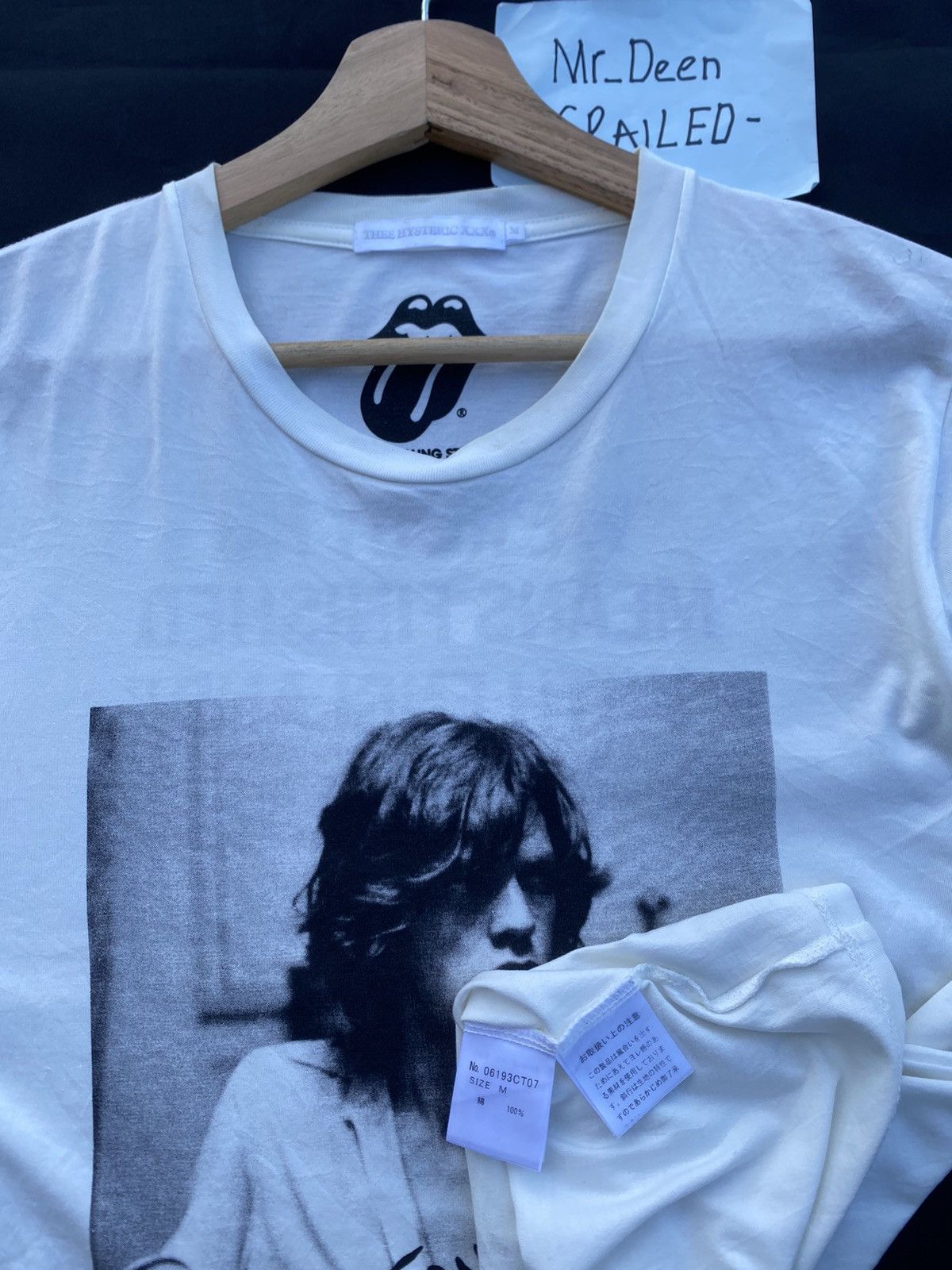 Hysteric Glamour Rare Mick Jagger The Rolling Stones Hysteric Glamour Tee Size US S / EU 44-46 / 1 - 12 Thumbnail
