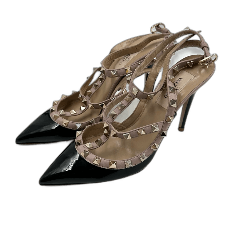 Valentino Black Patent Leather High Heels