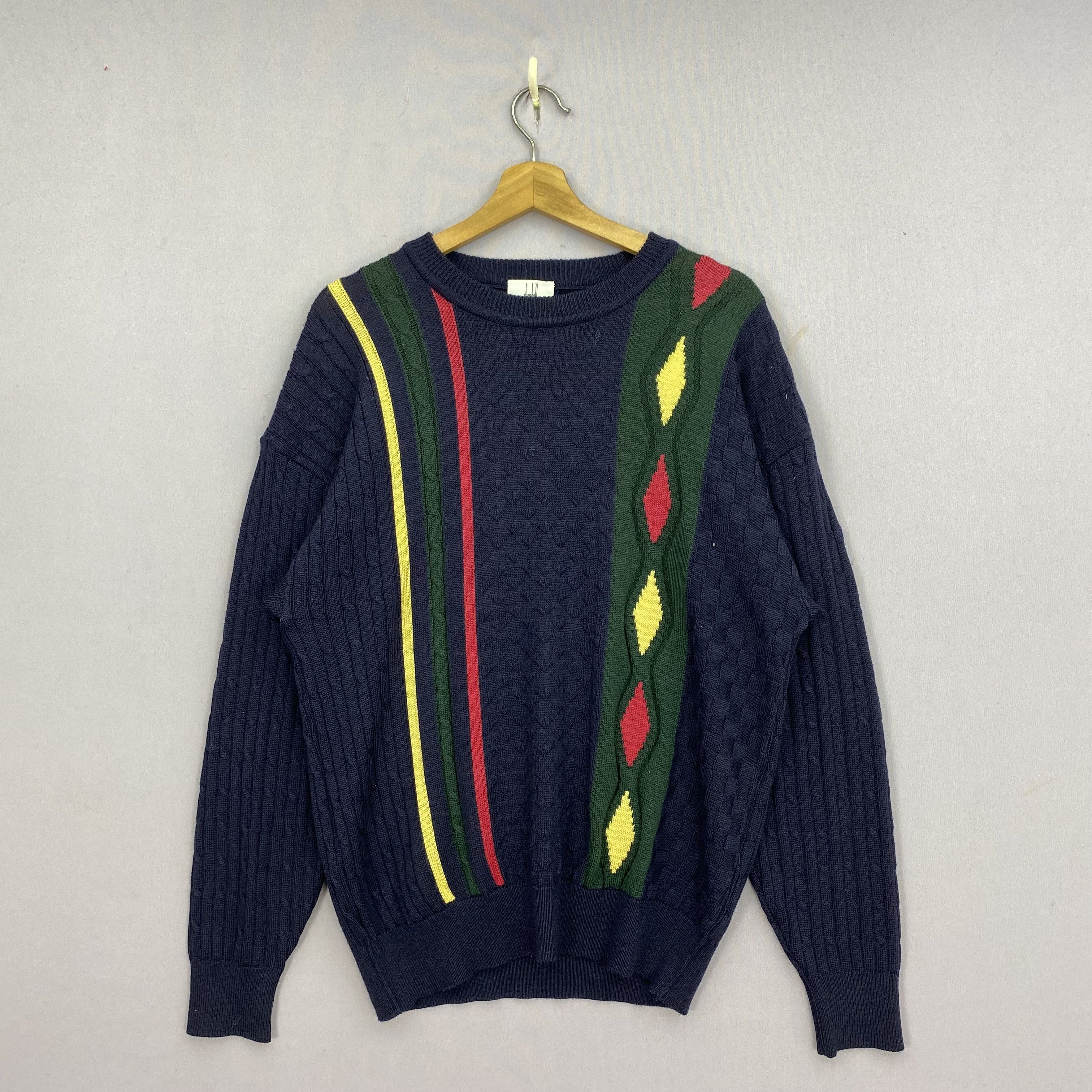 Alfred Dunhill Vintage 90s Dunhill Knitwear Sweater Sweatshirt | GF20433 Size US S / EU 44-46 / 1 - 1 Thumbnail