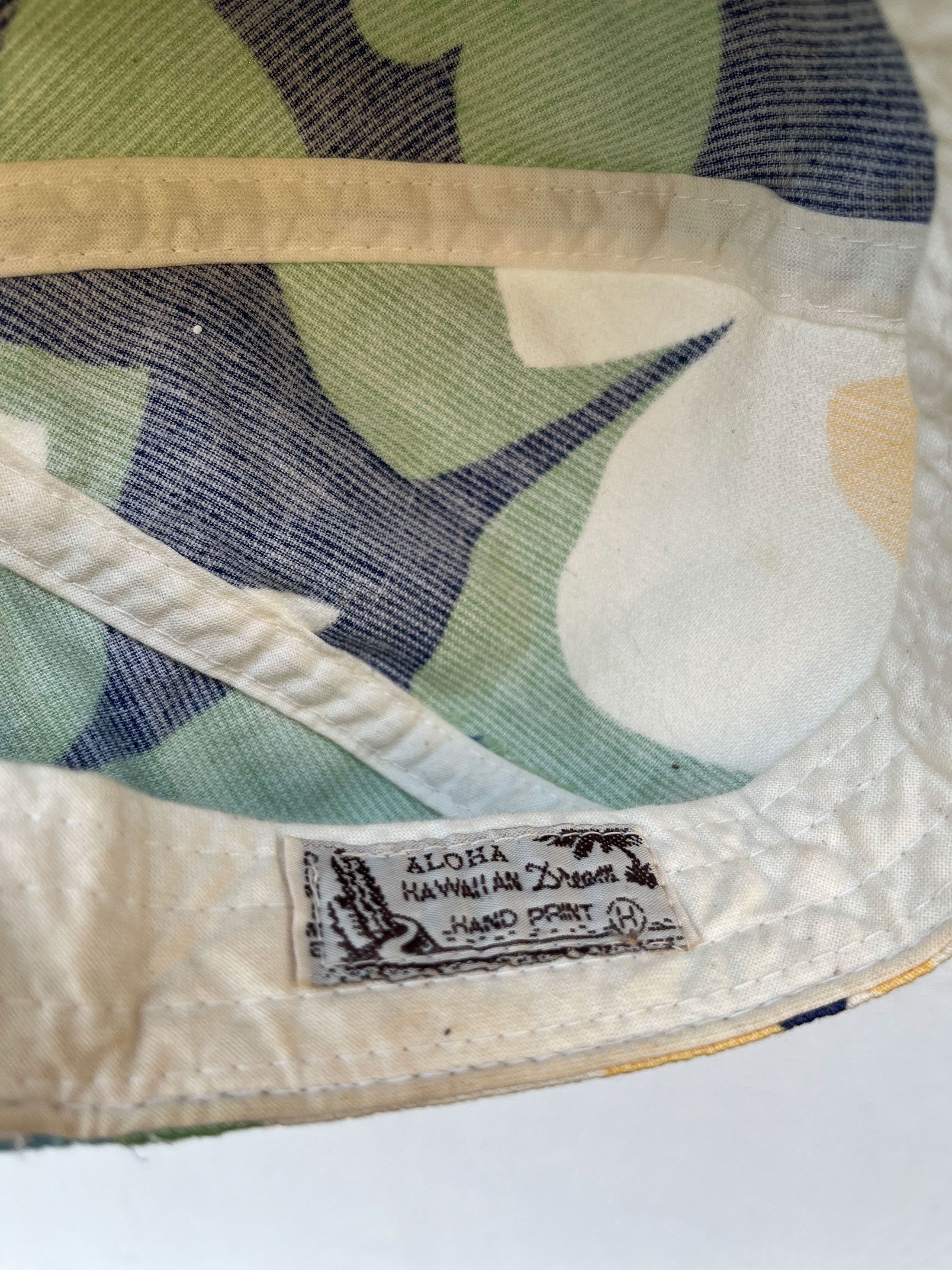 Arts & Science × Denime Denime Japan Hand Print Flat Cap Hawaii Hawaiian Size ONE SIZE - 6 Thumbnail