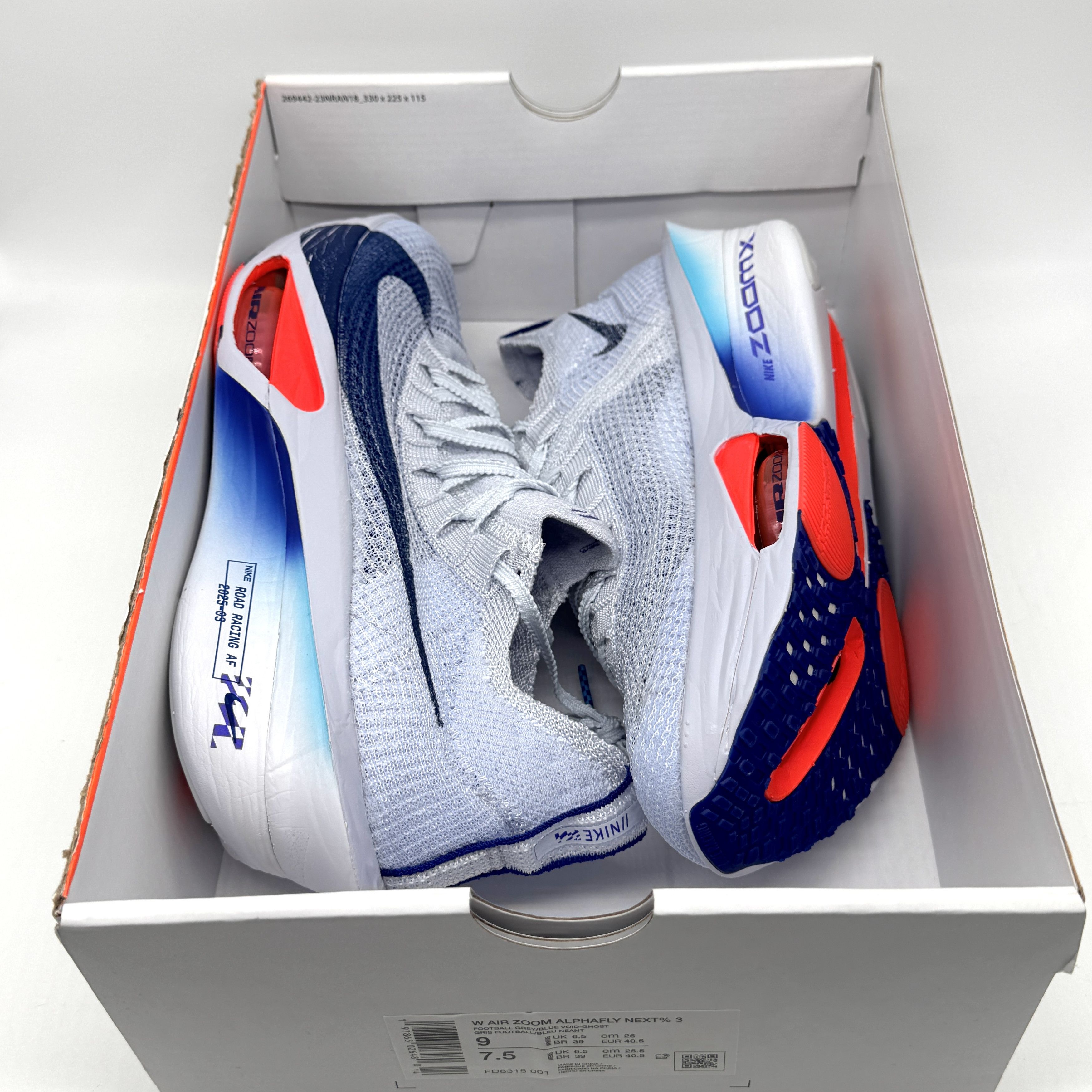 Nike Nike Womens Alphafly Next 3 Blue Sz 9 New Running Size US 9 / IT 39 - 7 Thumbnail