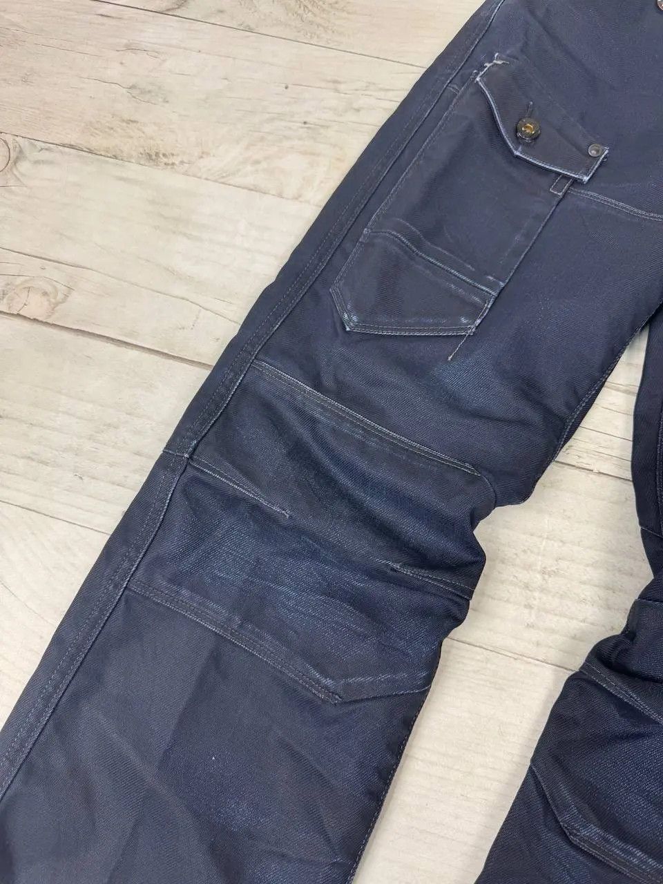 G-Star Vintage G Star Raw Big Logo Cargo Denim Jeans Pants Y2K 90s Size US 33 - 8 Thumbnail