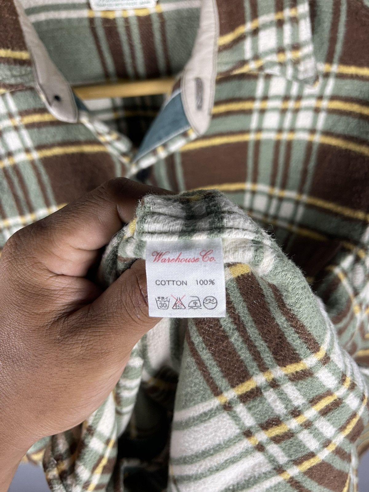Flannel × Vintage × Warehouse VINTAGE WAREHOUSE Co. Duck Digger Japan Plaid Flannel Size US M / EU 48-50 / 2 - 7 Thumbnail
