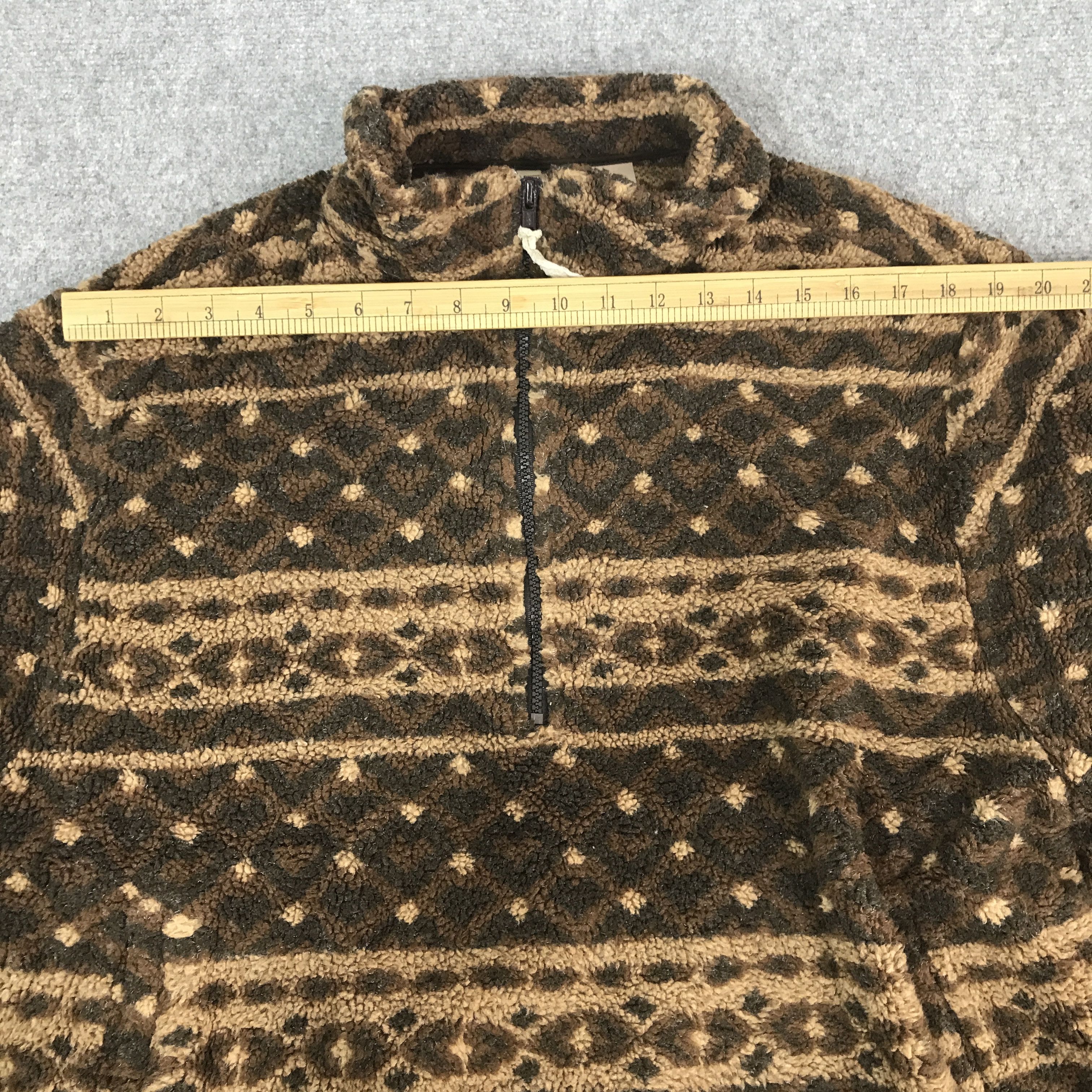 Woolrich Woolen Mills Vtg Woolrich Fleece Navajo Half Zipper sweater jacket Size XL / US 12-14 / IT 48-50 - 6 Thumbnail