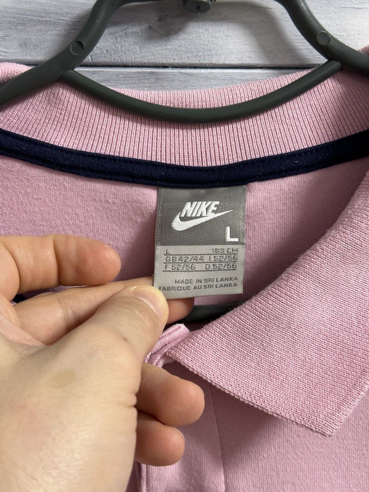Nike Rare Vintage Polo Nike Small Swoosh Drill Y2K. Size US L / EU 52-54 / 3 - 7 Thumbnail