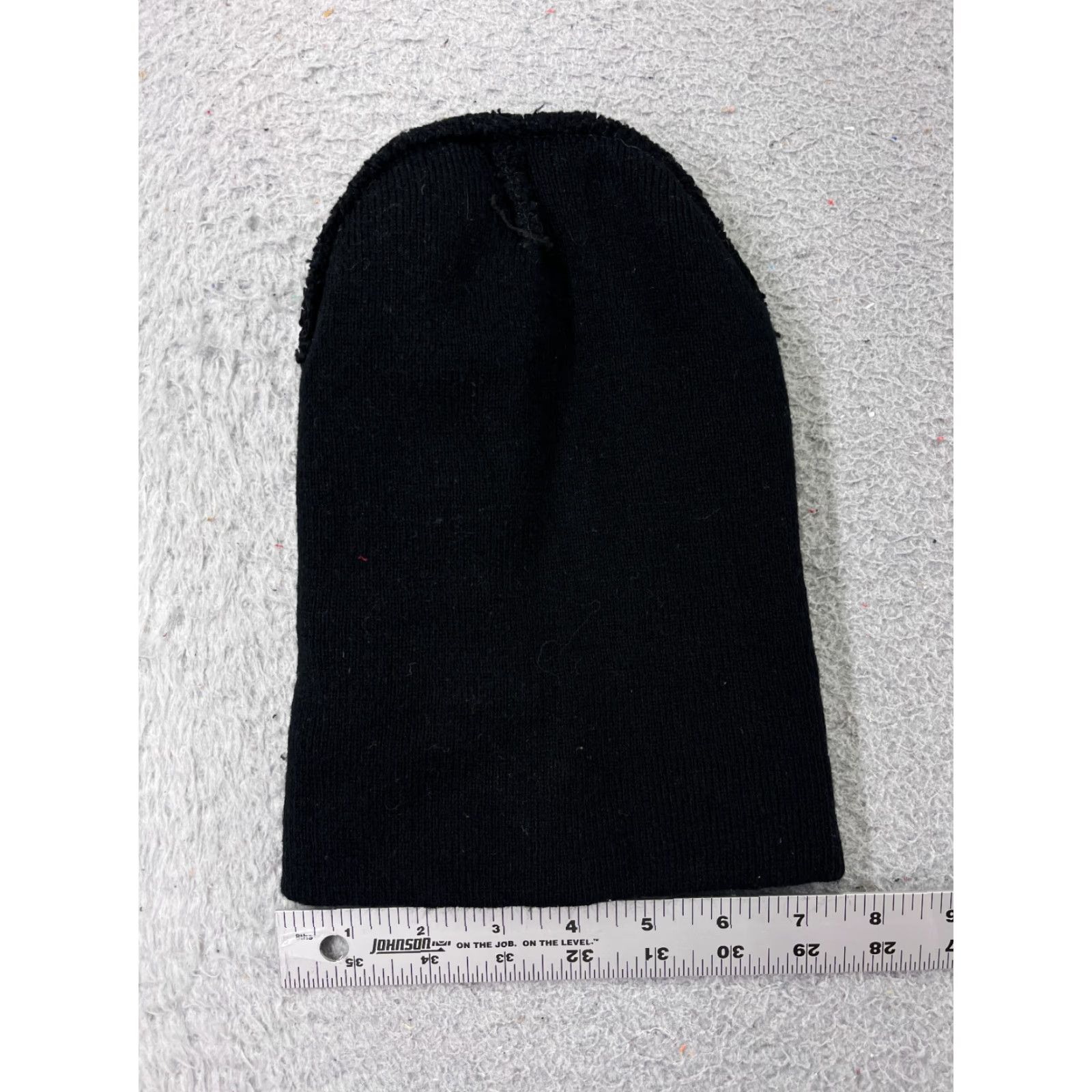 Vintage Black Knit Beanie Hat Adult One Size Lightweight Acrylic Snow Ski Outdoor Unisex Size ONE SIZE - 4 Thumbnail