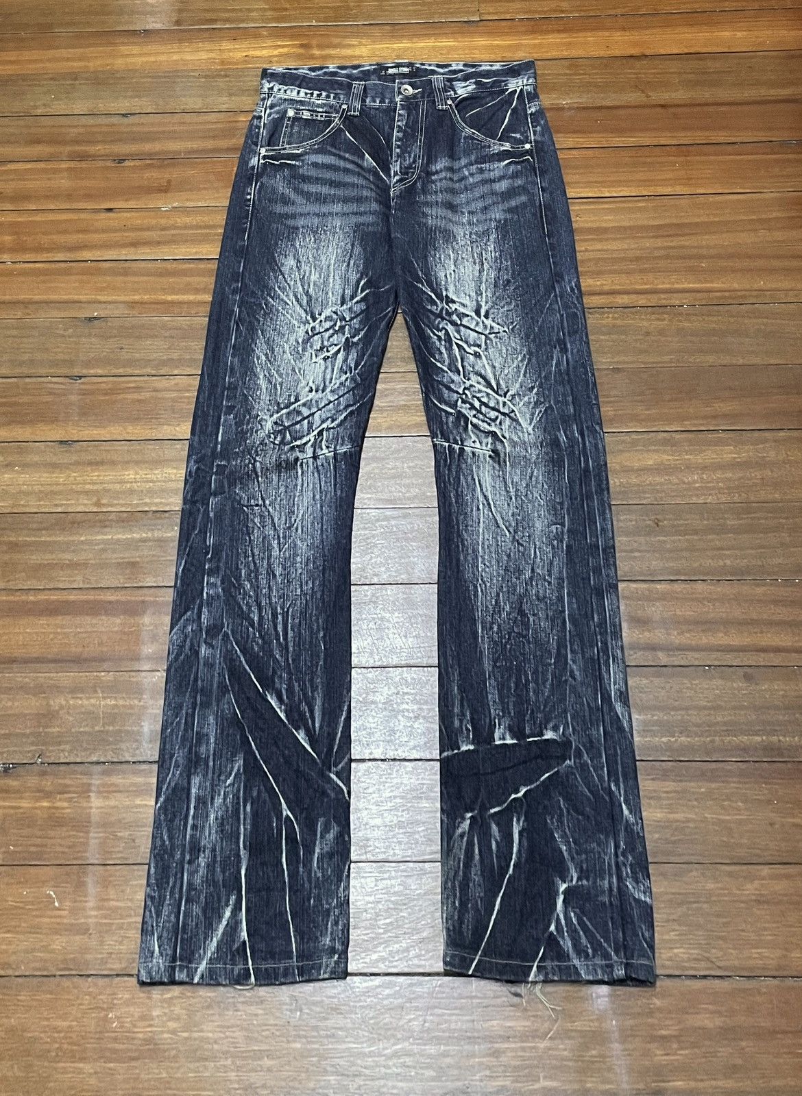Vintage Rare Design Vintage Japanese Brand Jungle Storm Jeans 1990s Size US 33 - 1 Thumbnail