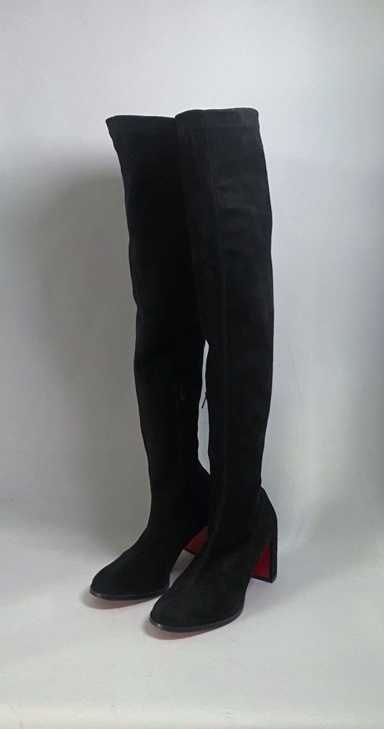 Christian Louboutin Christian Louboutin Stretchadoxa Botta Alta Suede Boots 37 Size US 7 / IT 37 - 6 Thumbnail