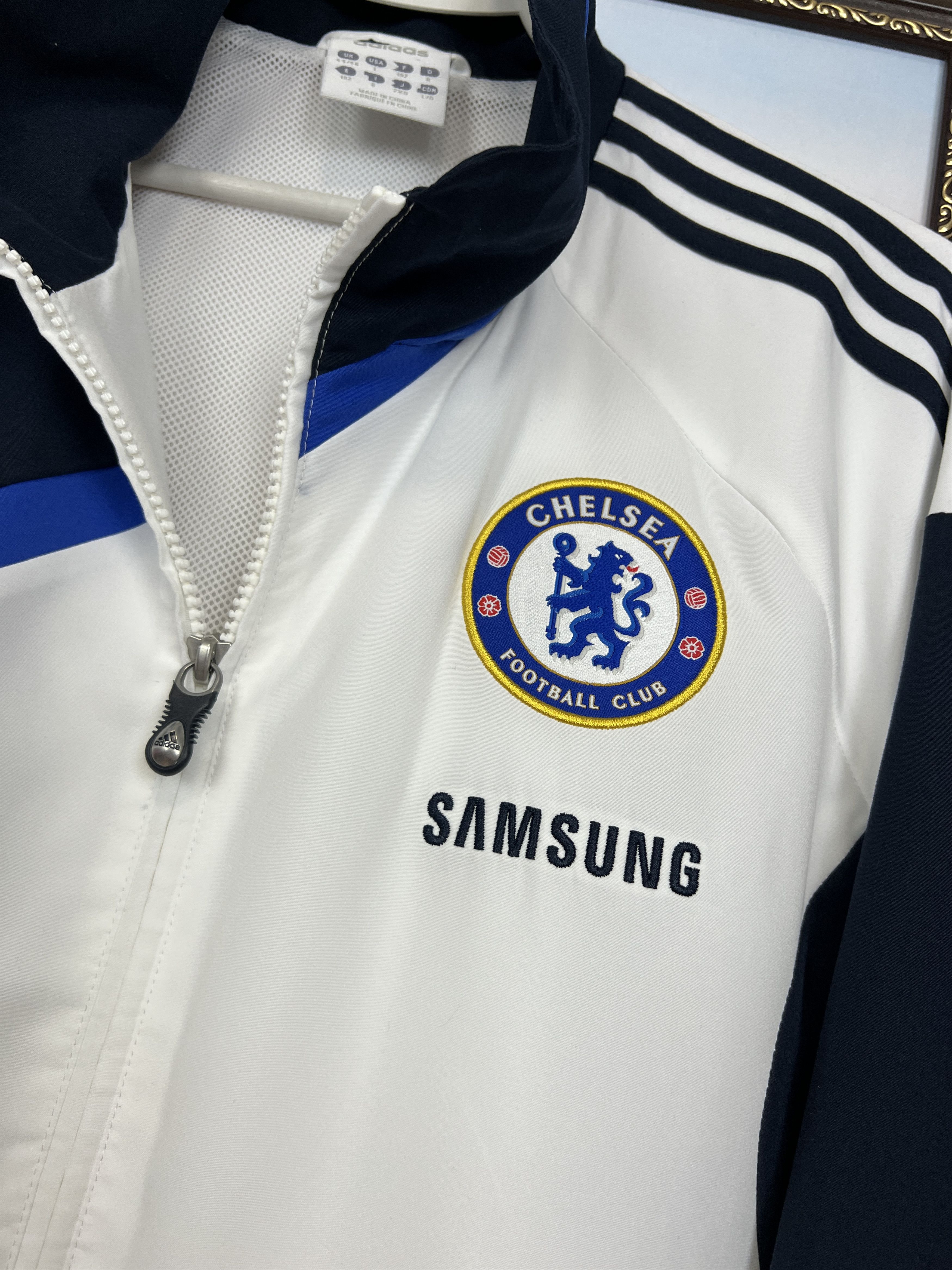 Adidas Vintage Adidas Chelsea Football Jacket Soccer Track Top Mens Size US L / EU 52-54 / 3 - 3 Thumbnail