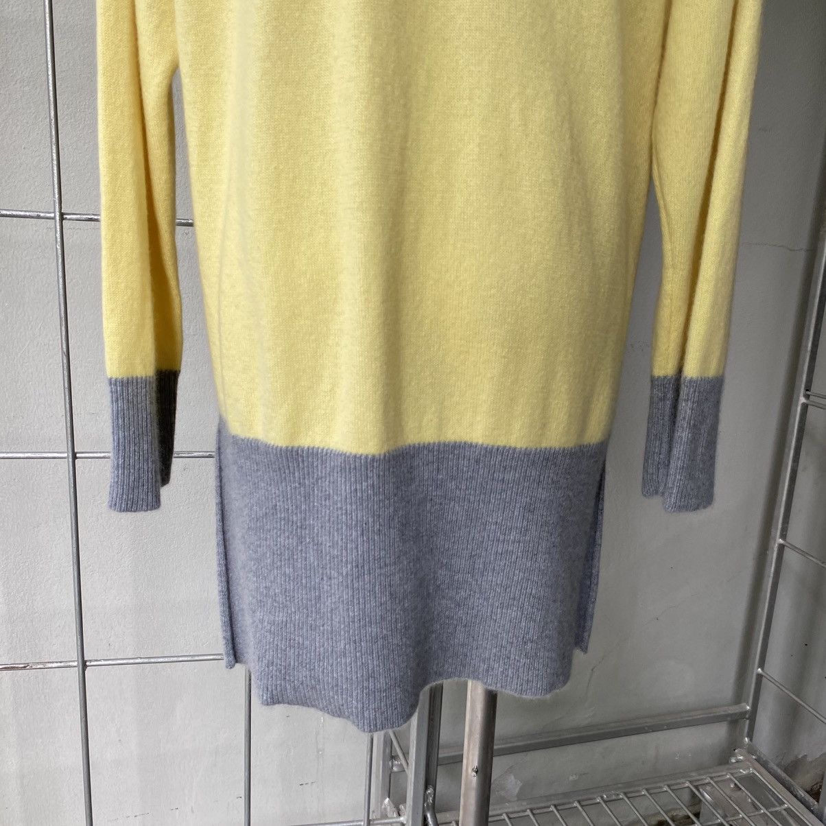 Chloe Miss chloe Yellow and Gray Colorblock Knit Sweater Dress Size S / US 4 / IT 40 - 19 Thumbnail