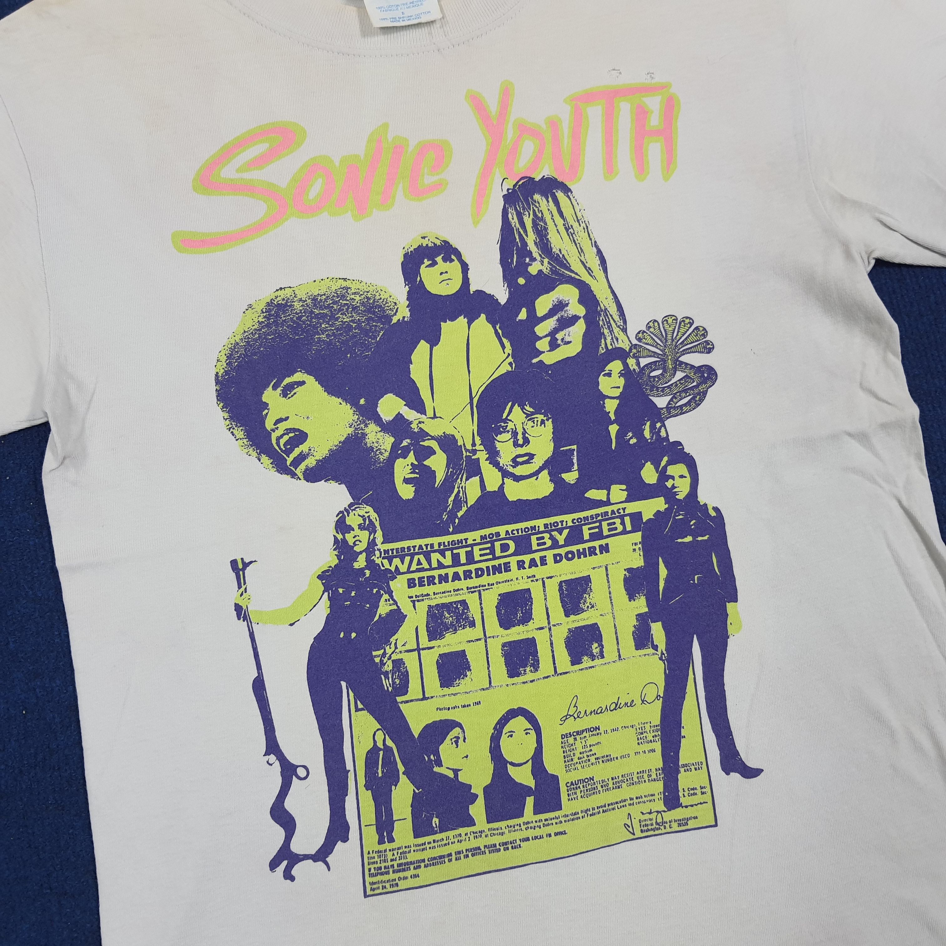 Band Tees × Vintage Vintage Sonic Youth 90s American Band Tshirt Size US S / EU 44-46 / 1 - 2 Thumbnail