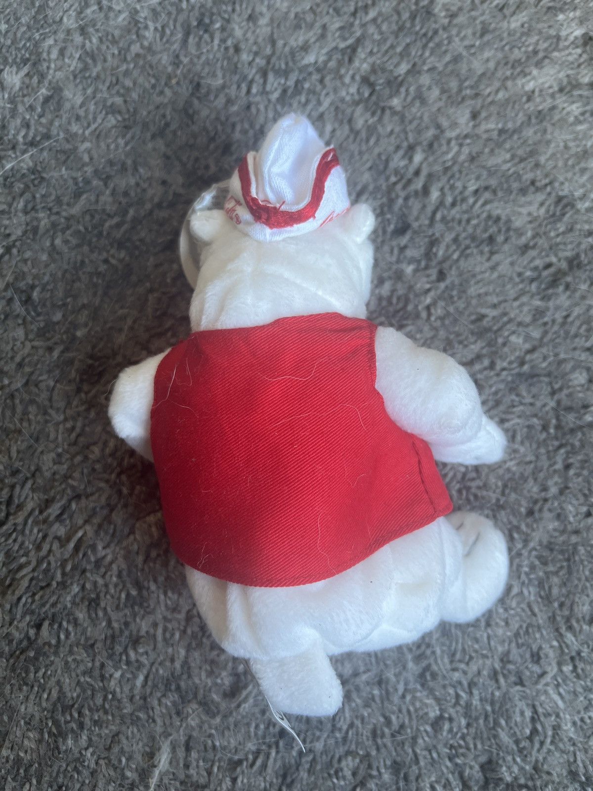 Coca Cola 1999 Coca-Cola Polar Bear In Red Soda Jerk Vest Plush Size ONE SIZE - 2 Thumbnail
