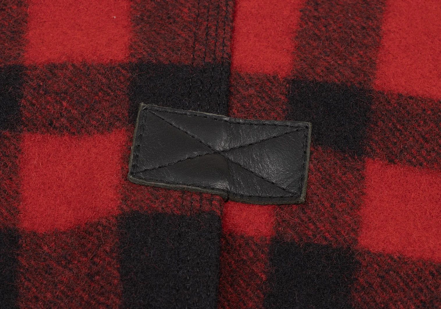 Junya Watanabe Checkered Leather Elbow Patch Jacket Red and Black Size US M / EU 48-50 / 2 - 13 Thumbnail