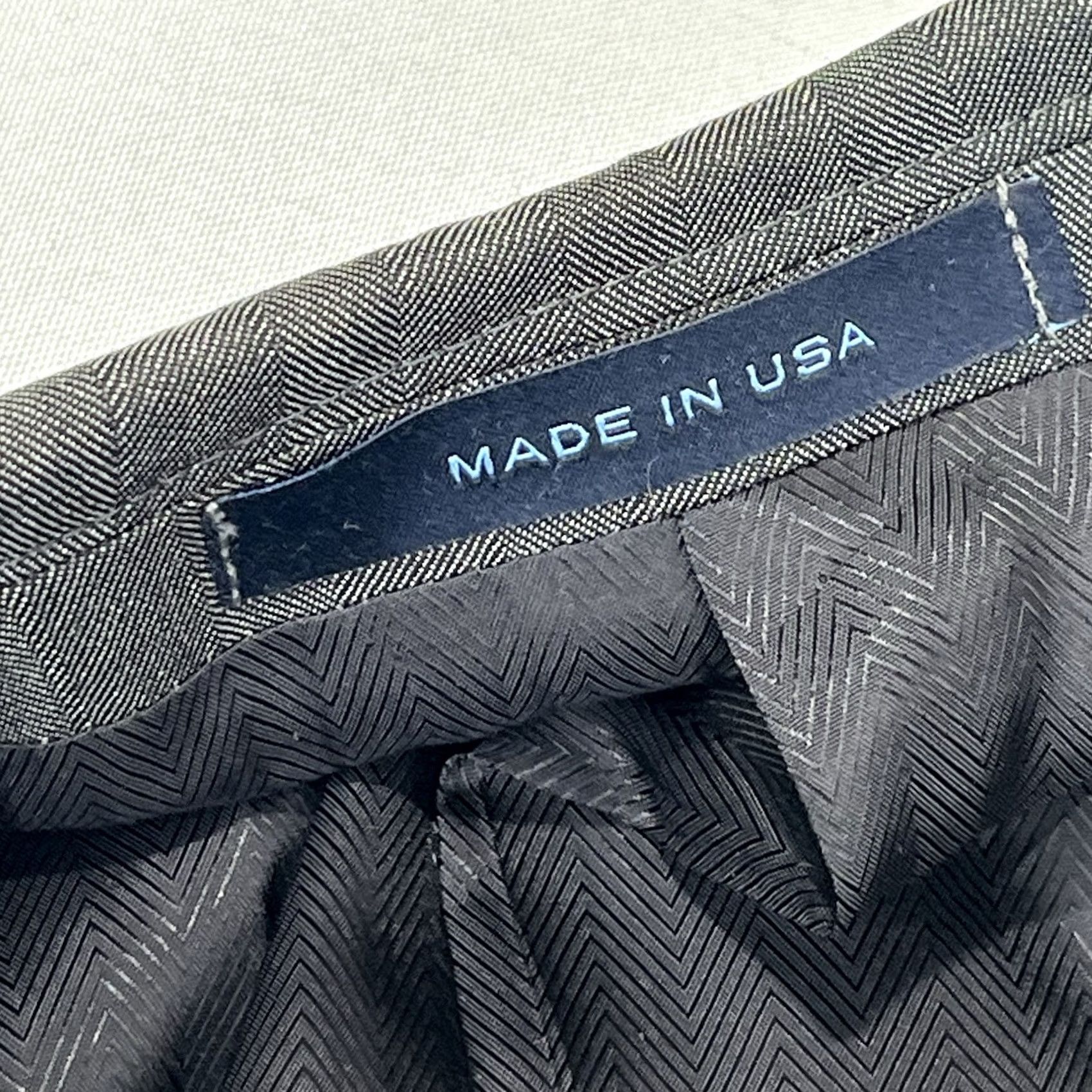 Joseph Abboud Joseph Abboud Blazer Mens 42L Gray Striped Wool Blazer Size 42R - 7 Thumbnail