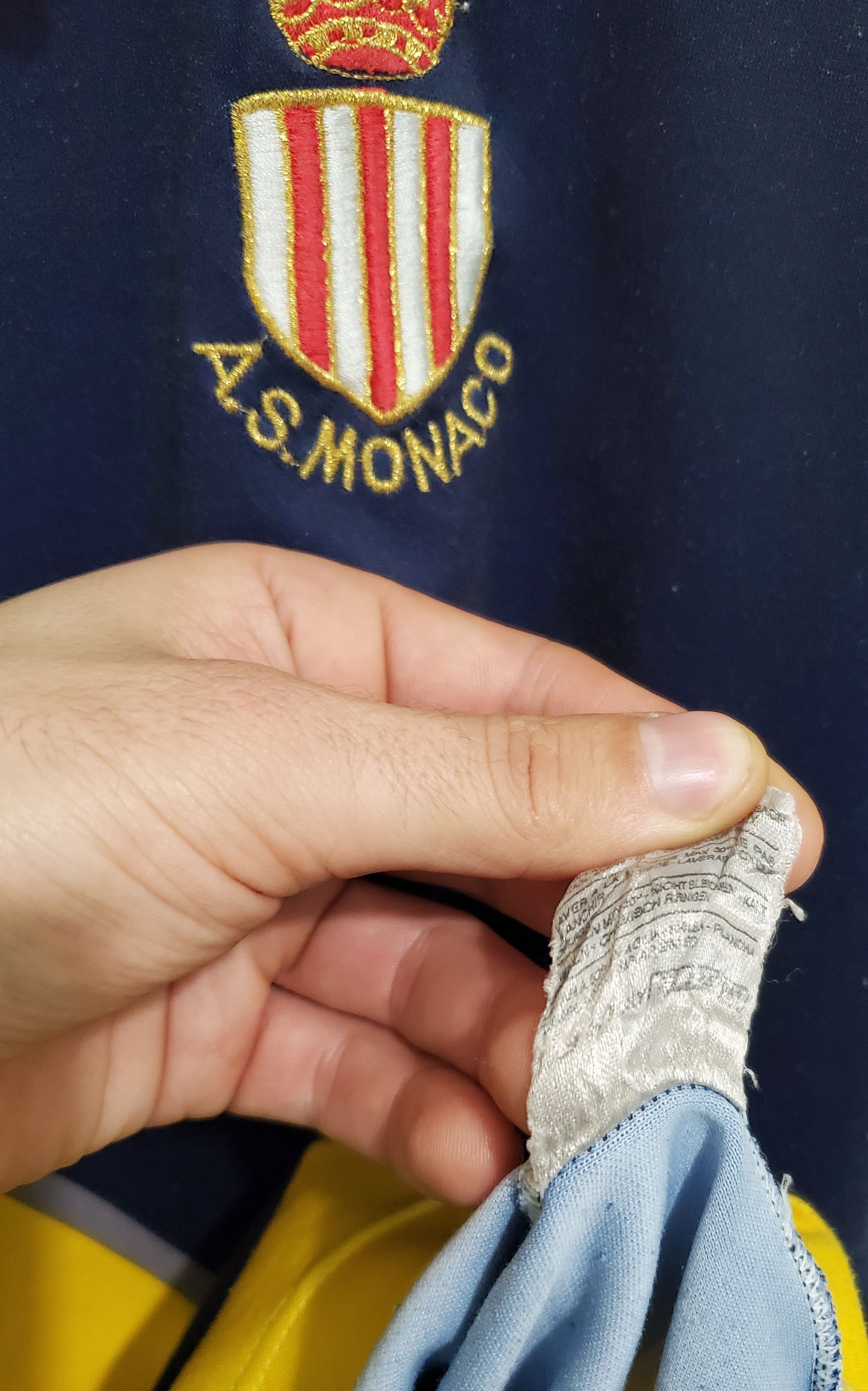 Kappa × Vintage Vintage MONACO 1998 1999 AWAY Kappa Soccer Jersey size L Size US L / EU 52-54 / 3 - 6 Thumbnail