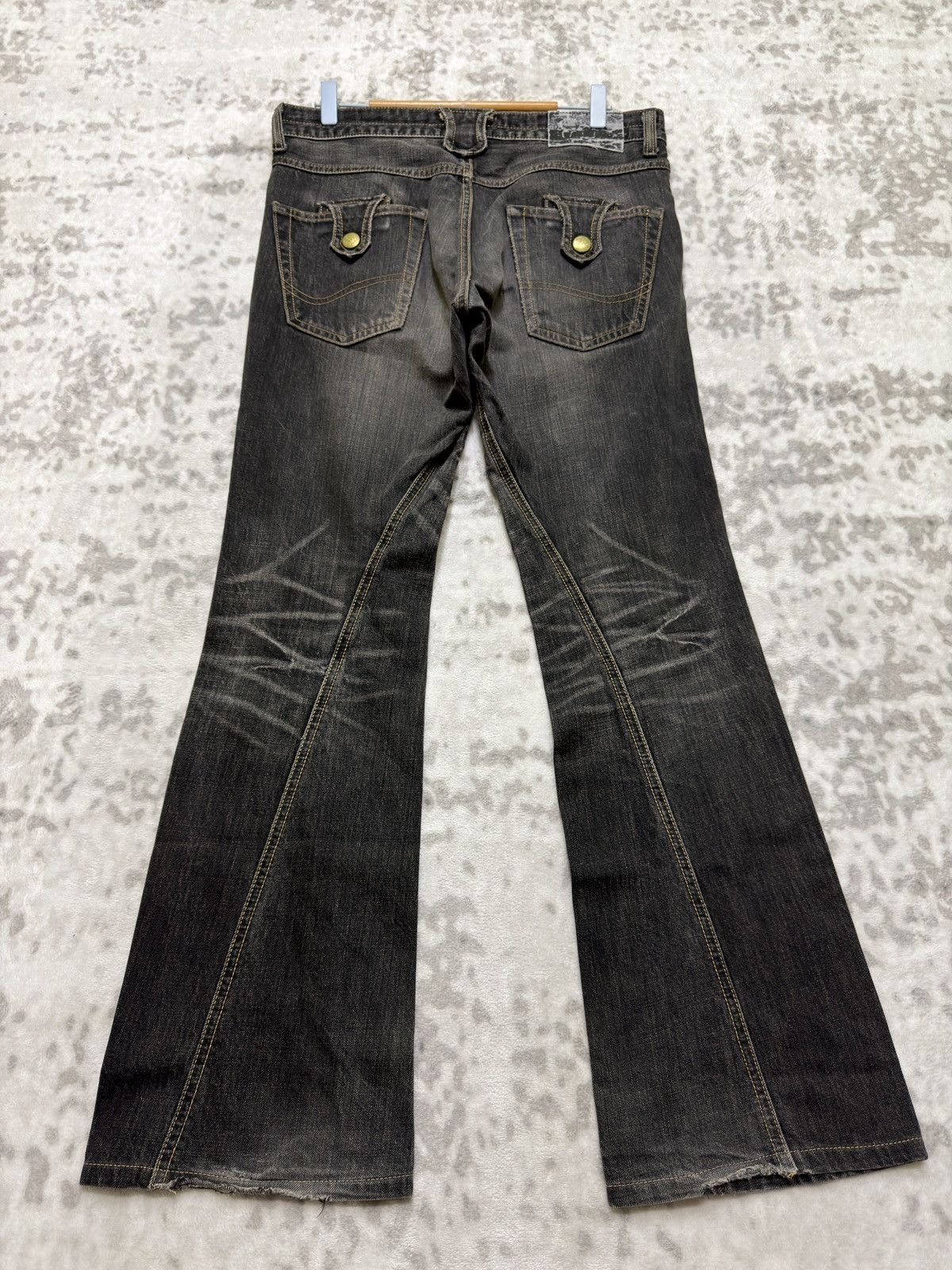 Lee Vintage Lee Flared Claw Mark Honey Comb Spiral leg Denim Size US 32 / EU 48 - 2 Thumbnail