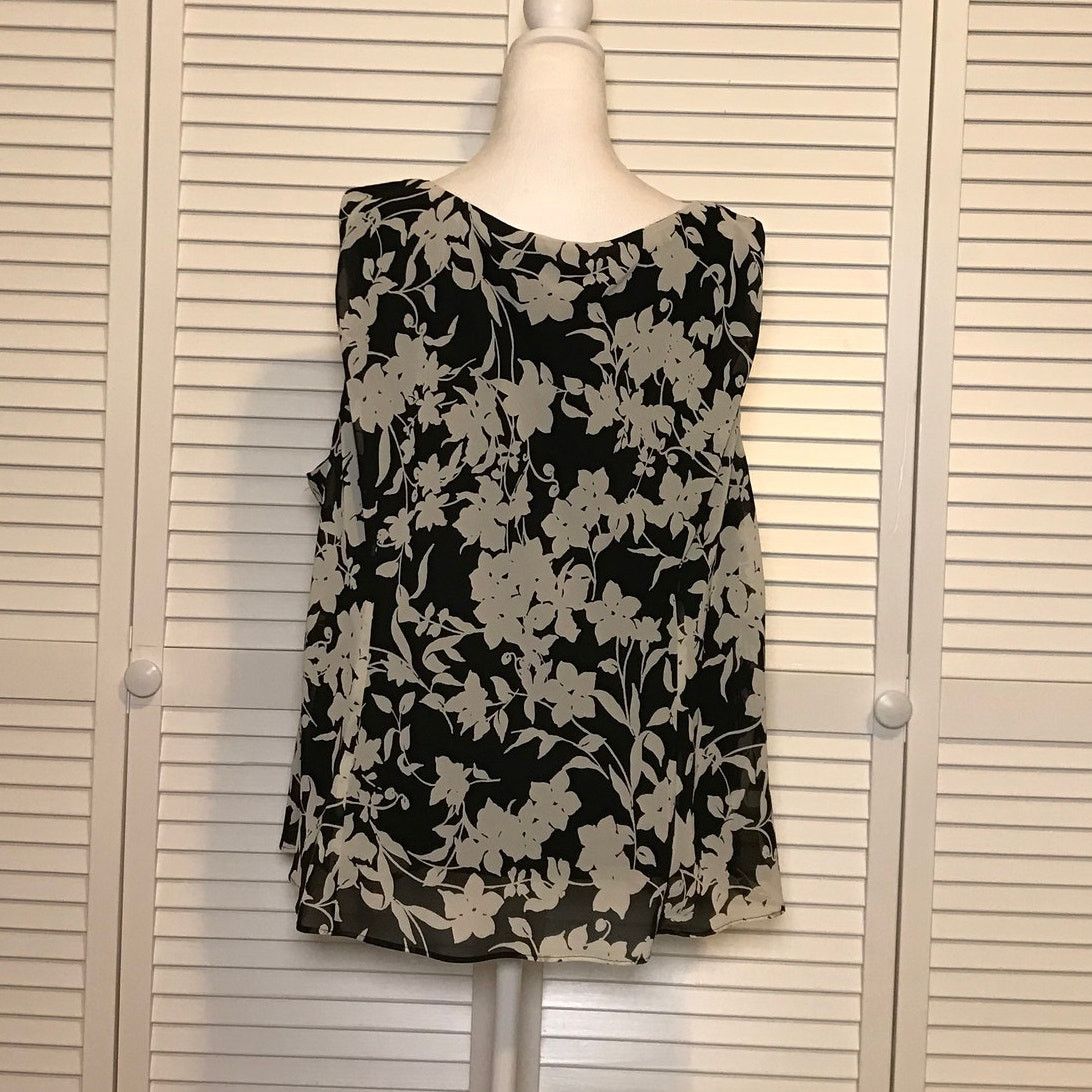 Other Sag Harbor Classic Y2K Floral Whimsigoth Flowy Blouse 24W Size 4XL / US 24-26 - 2 Thumbnail
