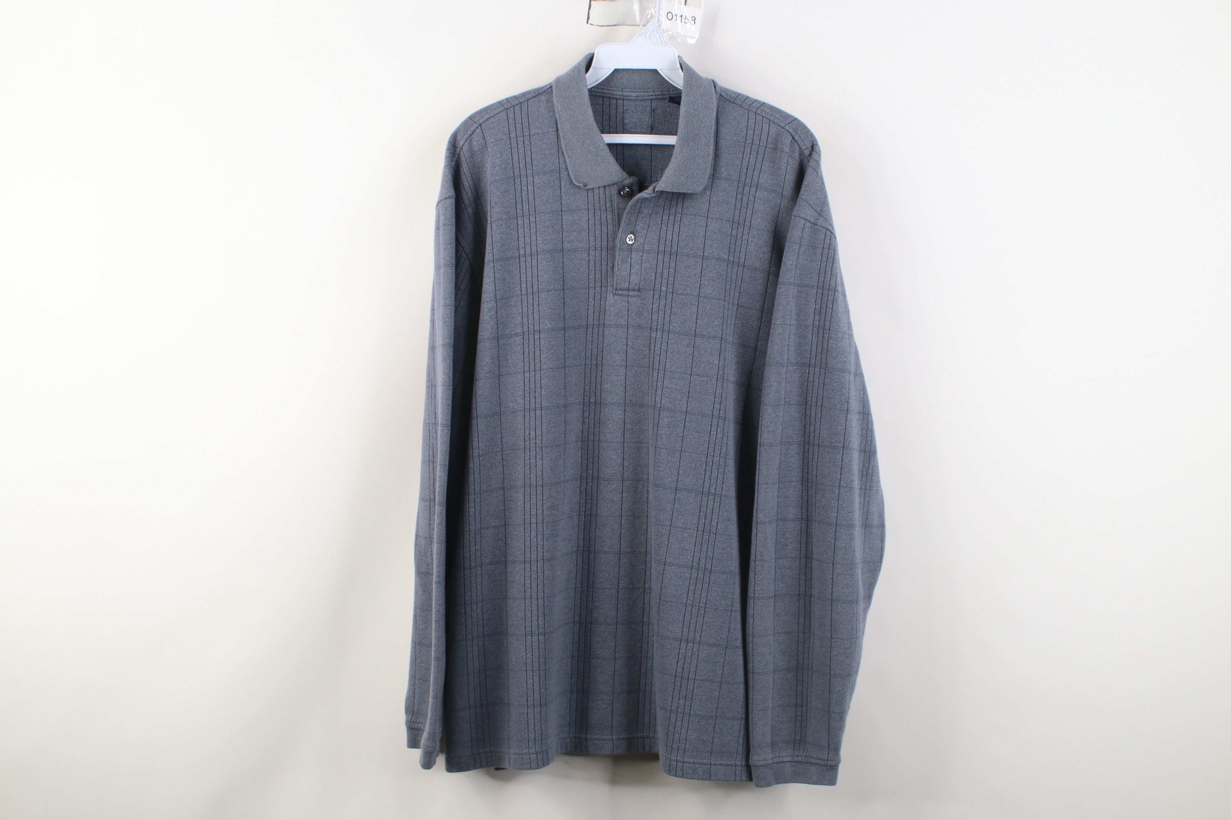 Vintage Vintage 90s Y2K Streetwear Knit Long Sleeve Rugby Polo Shirt Size US XL / EU 56 / 4 - 1 Thumbnail