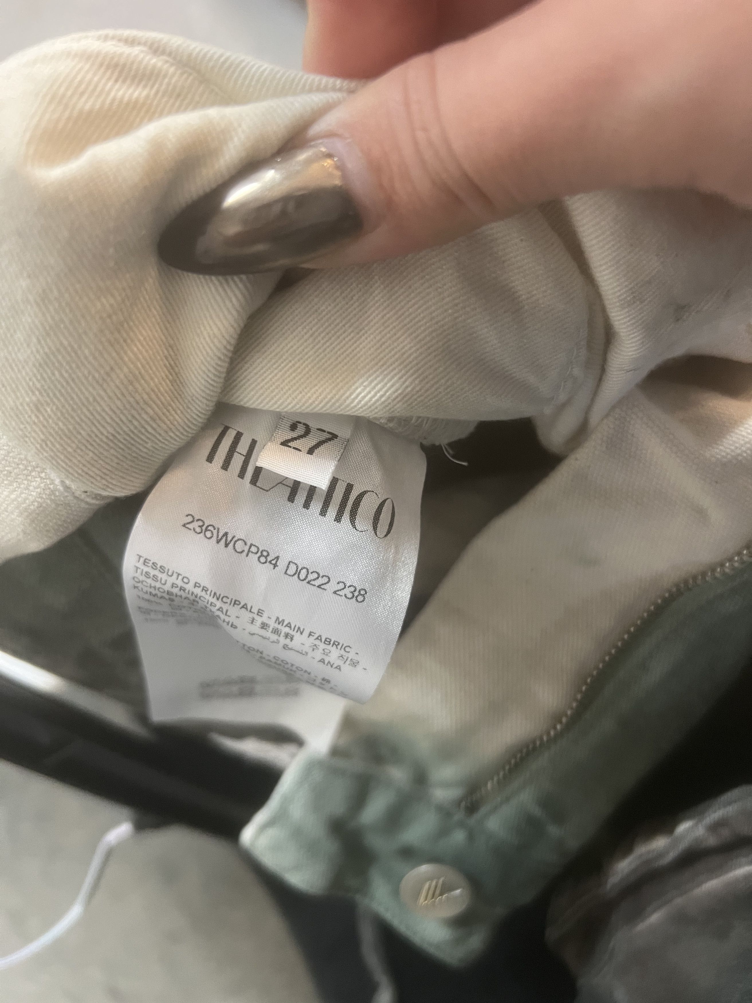 The Attico Stained Green Cargo Pants Size 27" / US 4 / IT 40 - 6 Thumbnail
