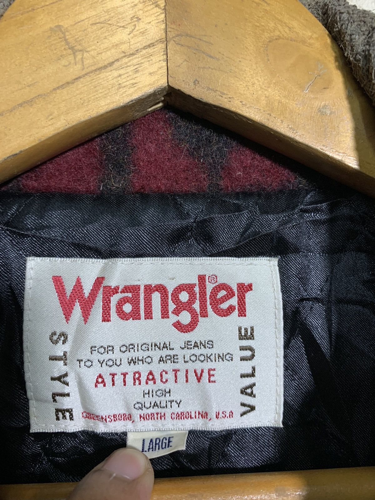 Native × Vintage × Wrangler 🔥VTG WRANGLER NATIVE WOOL JACKETS Size US L / EU 52-54 / 3 - 8 Thumbnail