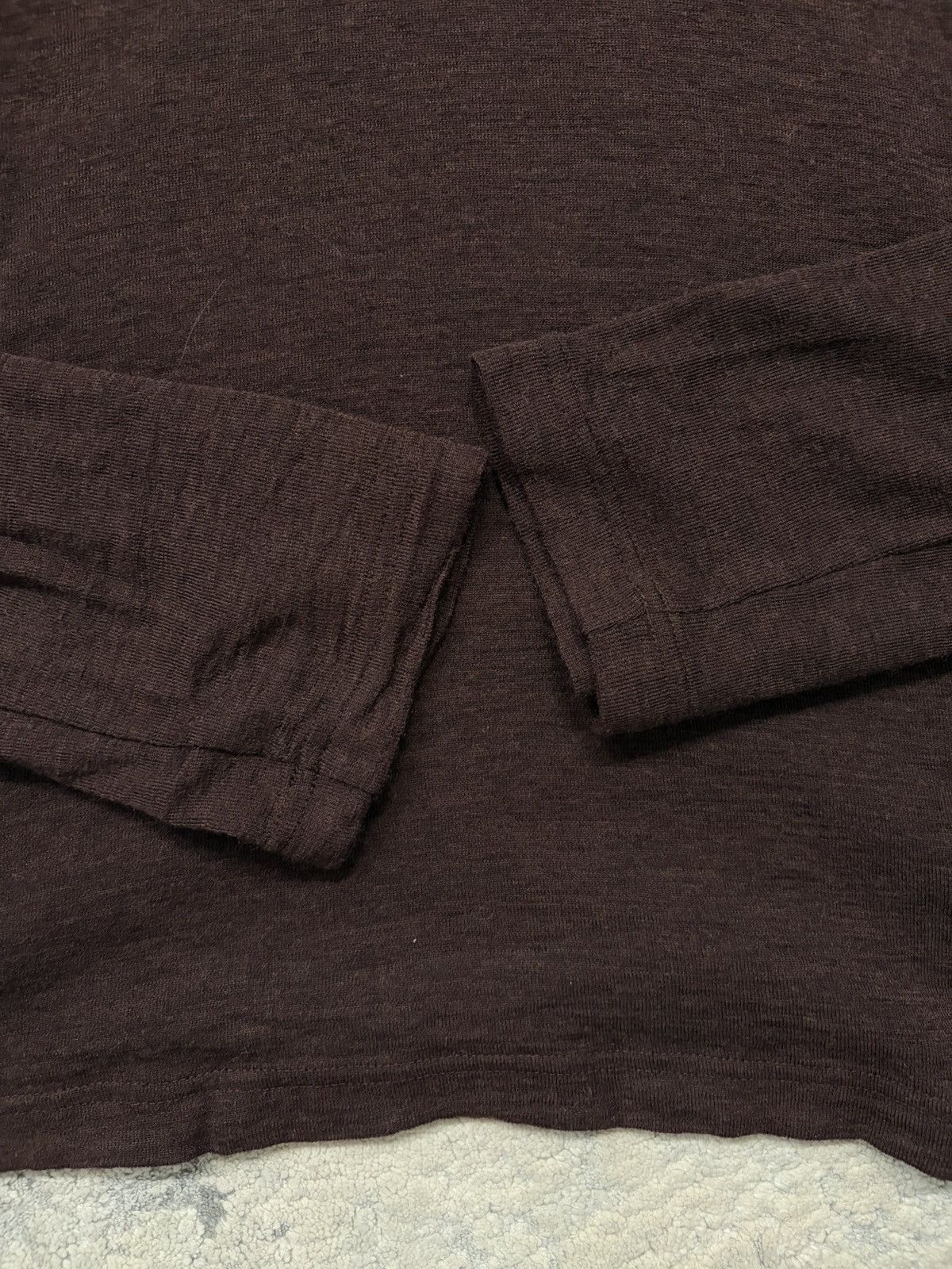 Junya Watanabe Junya Watanabe AW19 Brown Long Sleeve Tee Size US S / EU 44-46 / 1 - 2 Thumbnail