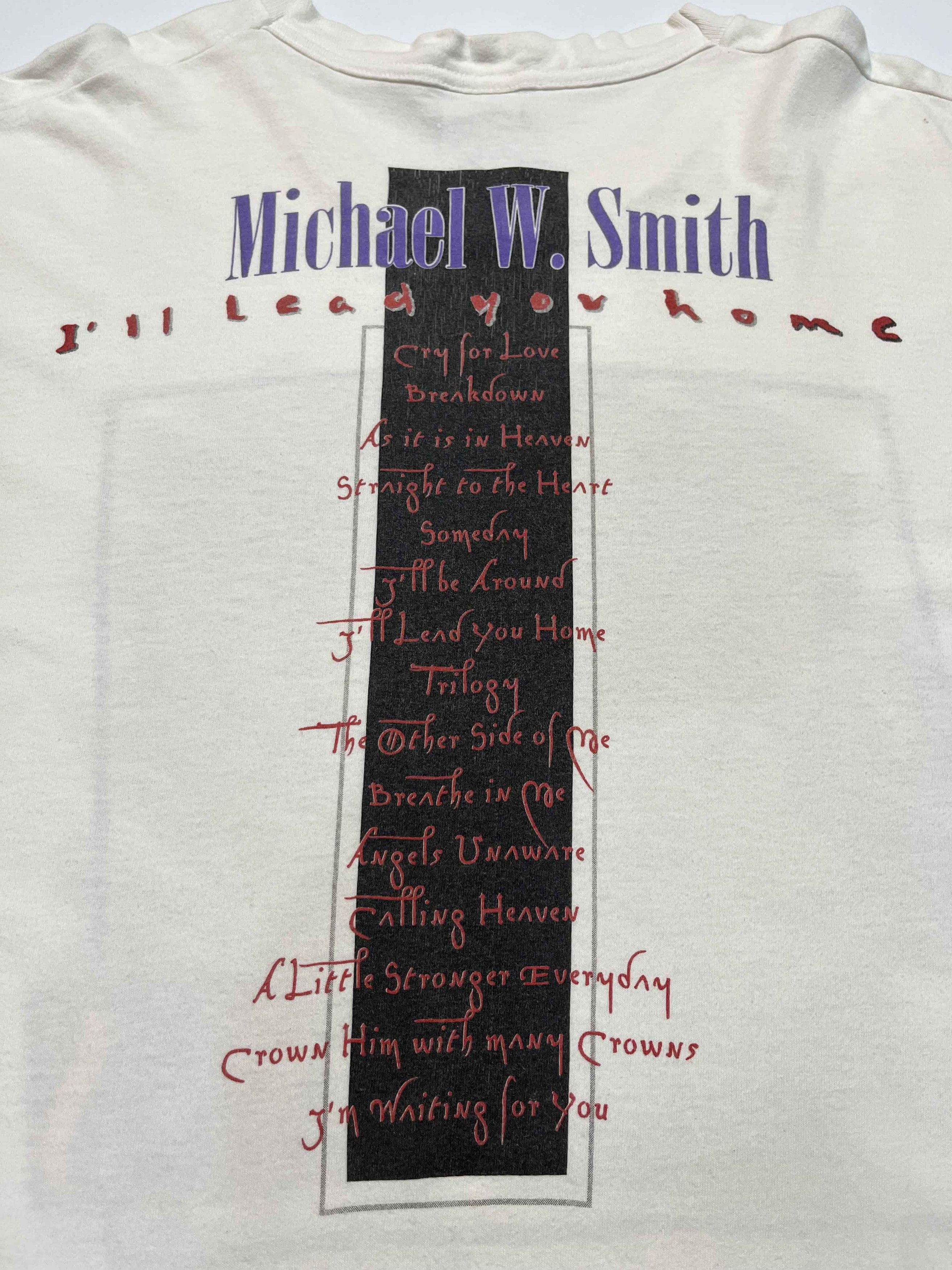 Fruit Of The Loom Vintage 1996 Michael W. Smith I'll Lead You Home MWS T-Shirt Size US XL / EU 56 / 4 - 5 Thumbnail