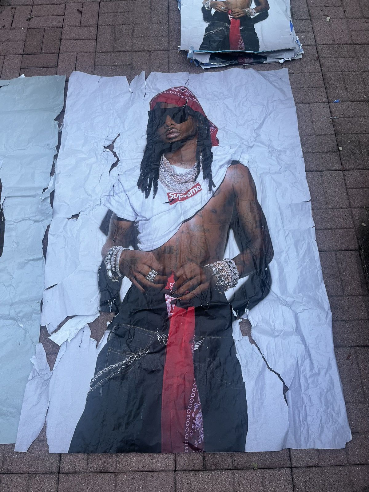 Supreme Supreme Playboi Carti Poster BIG (2 IN HAND) Size ONE SIZE - 4 Thumbnail