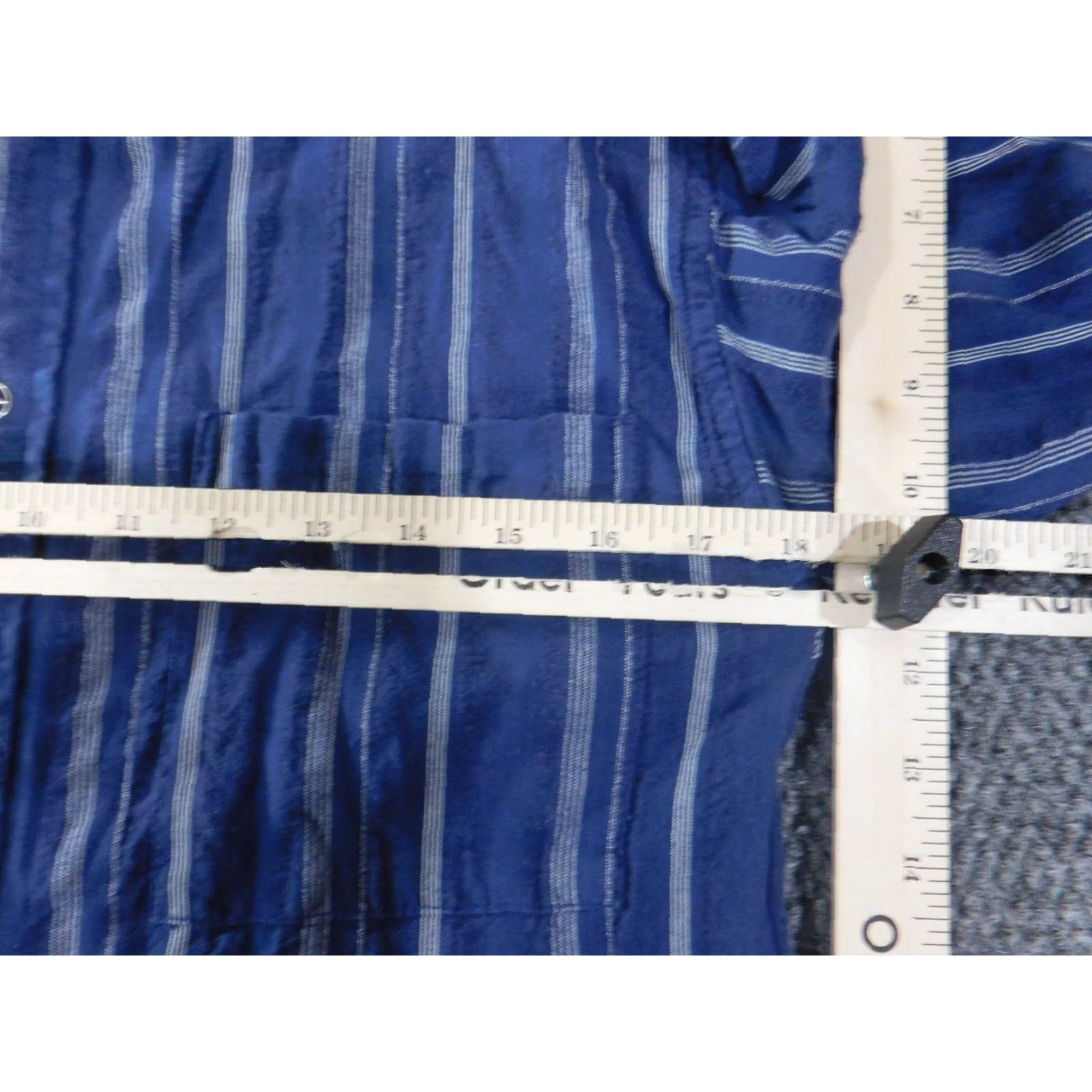 Scully Scully Western Shirt Mens Small Blue Striped Button Up Size US S / EU 44-46 / 1 - 6 Thumbnail
