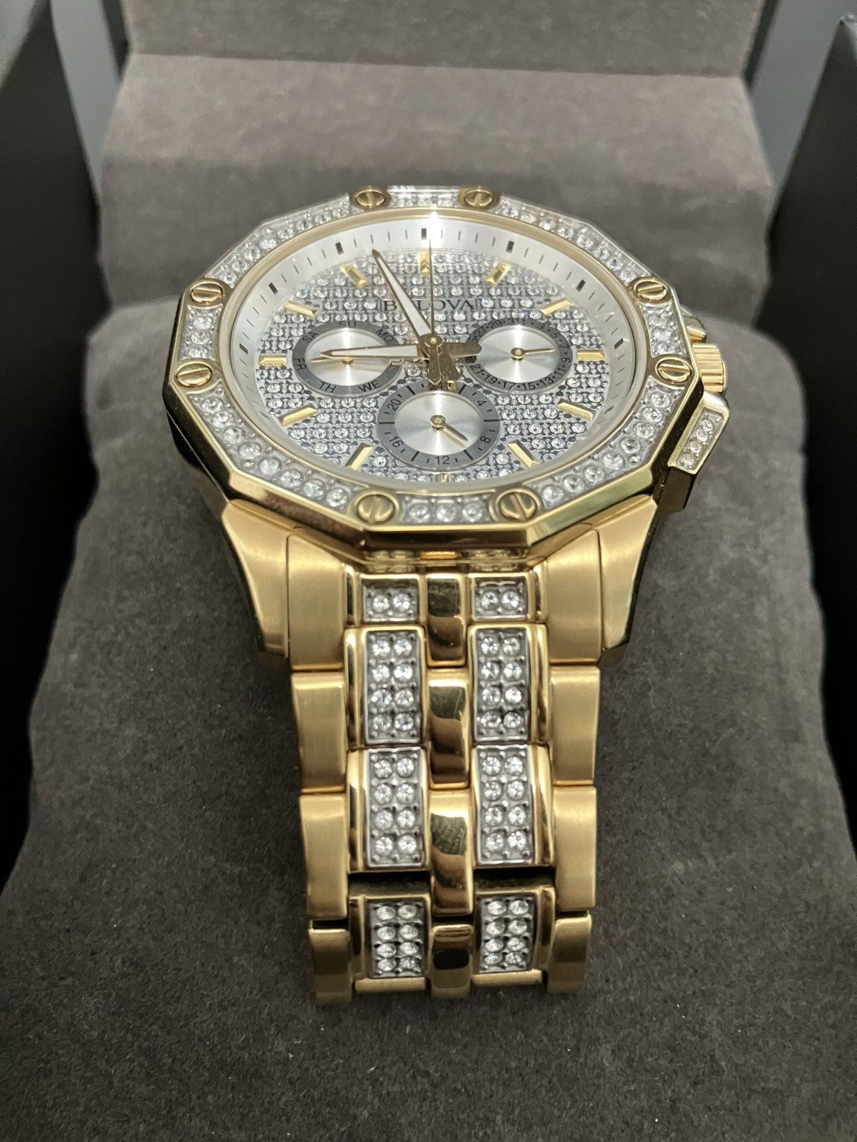 Bulova Bulova Octava Crystal Gold Watch Size ONE SIZE - 2 Thumbnail