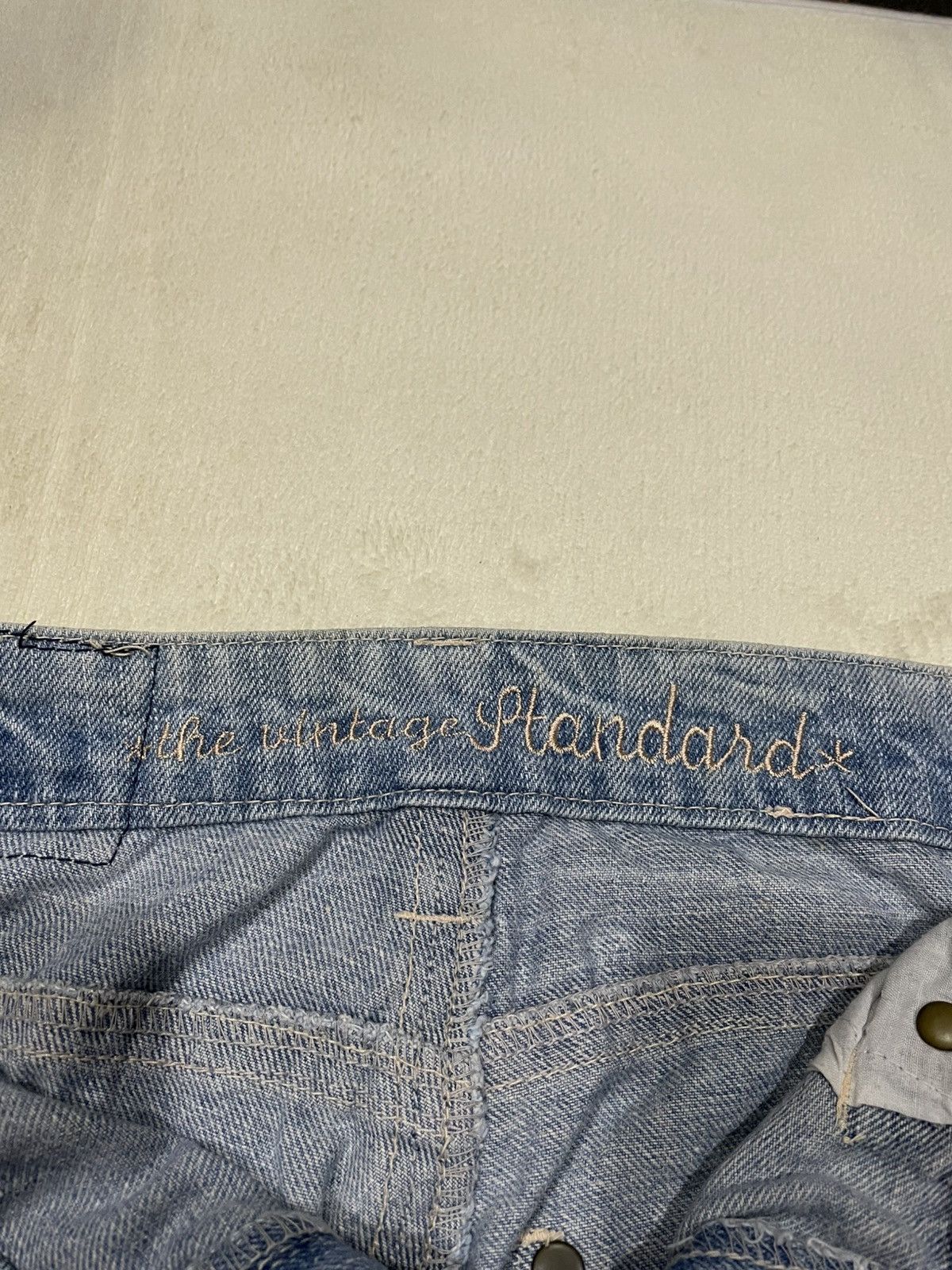 Japanese Brand Vintage Sky Bomber faded distress riped denim jeans Size US 30 / EU 46 - 9 Thumbnail