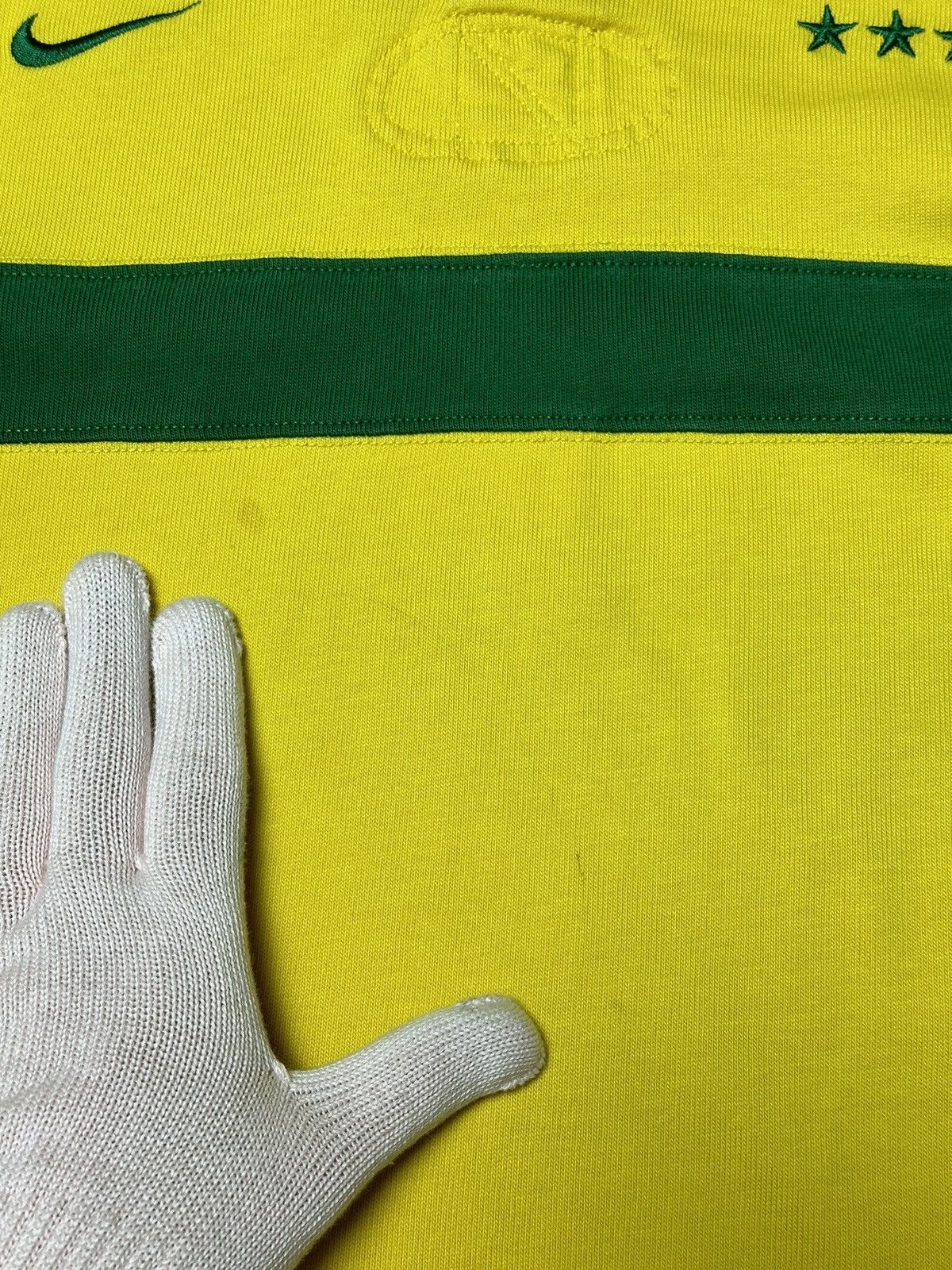 Nike Vintage Nike Brazil #10 Rugby Polo Long Sleeve Shirt Size US L / EU 52-54 / 3 - 8 Thumbnail