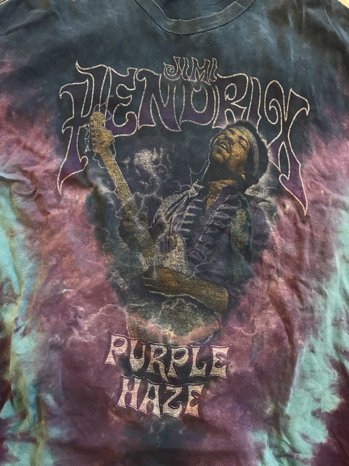 Band Tees × Jimi Hendrix × Vintage 90s Jimi Hendrix Purple Haze Tshirt Size US XL / EU 56 / 4 - 2 Thumbnail