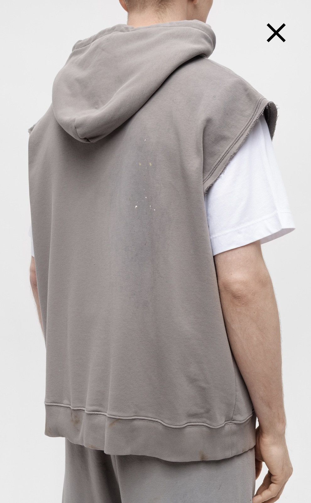 Maison Margiela Maison Margiela Paint-Splatter Sleeveless Zip Hoodie Size US L / EU 52-54 / 3 - 2 Thumbnail