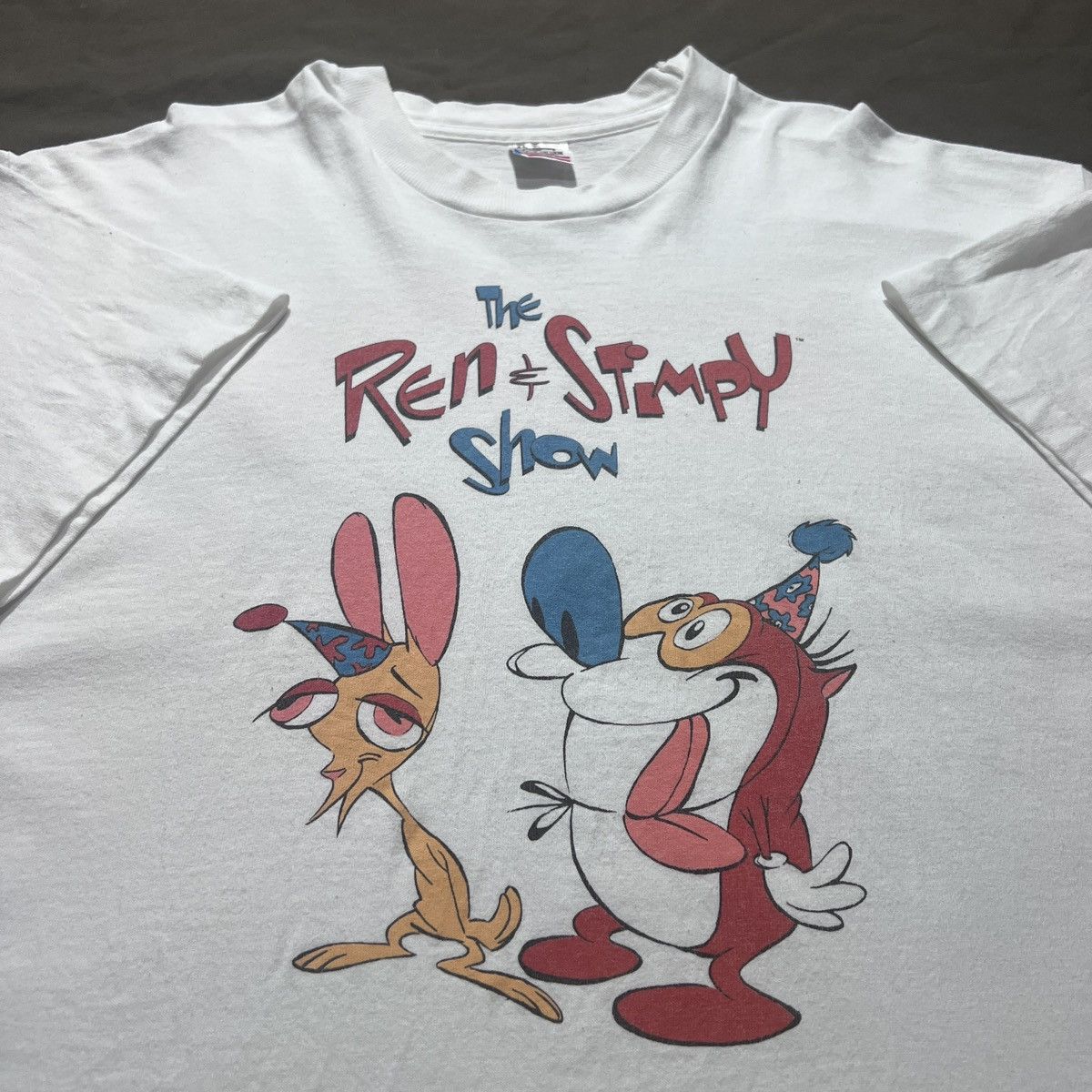 Cartoon Network Vintage 90s The Ren Stimpy Show Nickelodeon Promo Tee XL MTV Size US XL / EU 56 / 4 - 1 Thumbnail