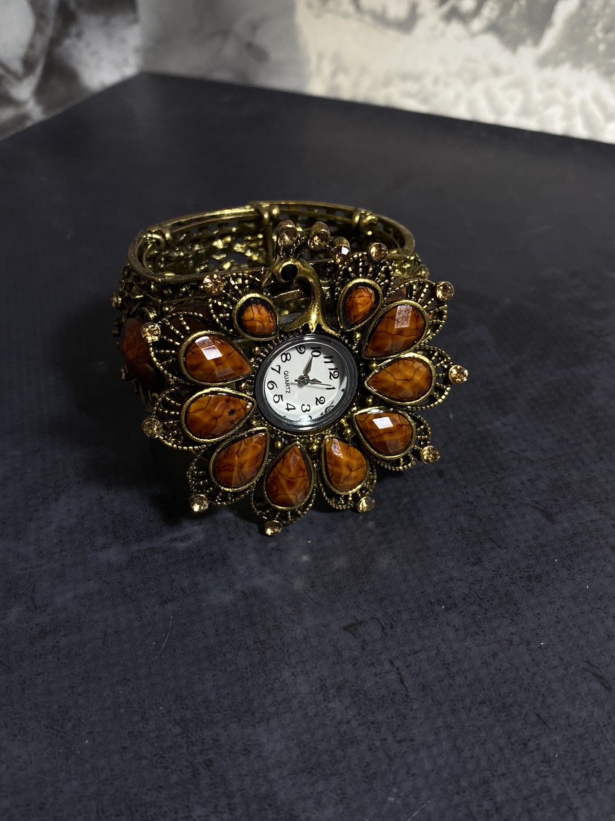 Japanese Brand Vintage Statement Bracelet Watch - Unique Jewelry Piece Size ONE SIZE - 8 Thumbnail