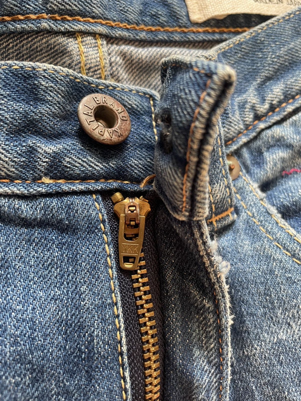 Kapital Kapital Kountry FW14 Okabilly Psychedelic Patchwork Denim Size US 27 - 5 Thumbnail