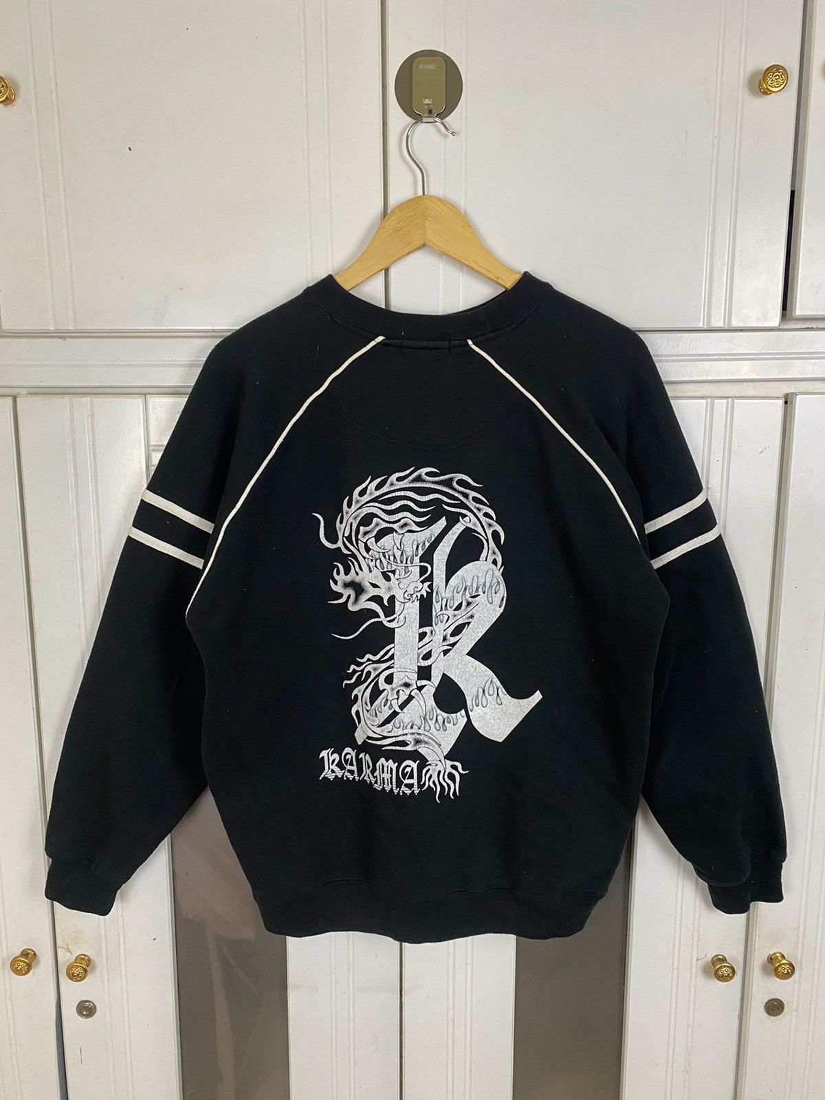 image of Vintage Karma Sweatshirt in Black, Men's (Size Medium)