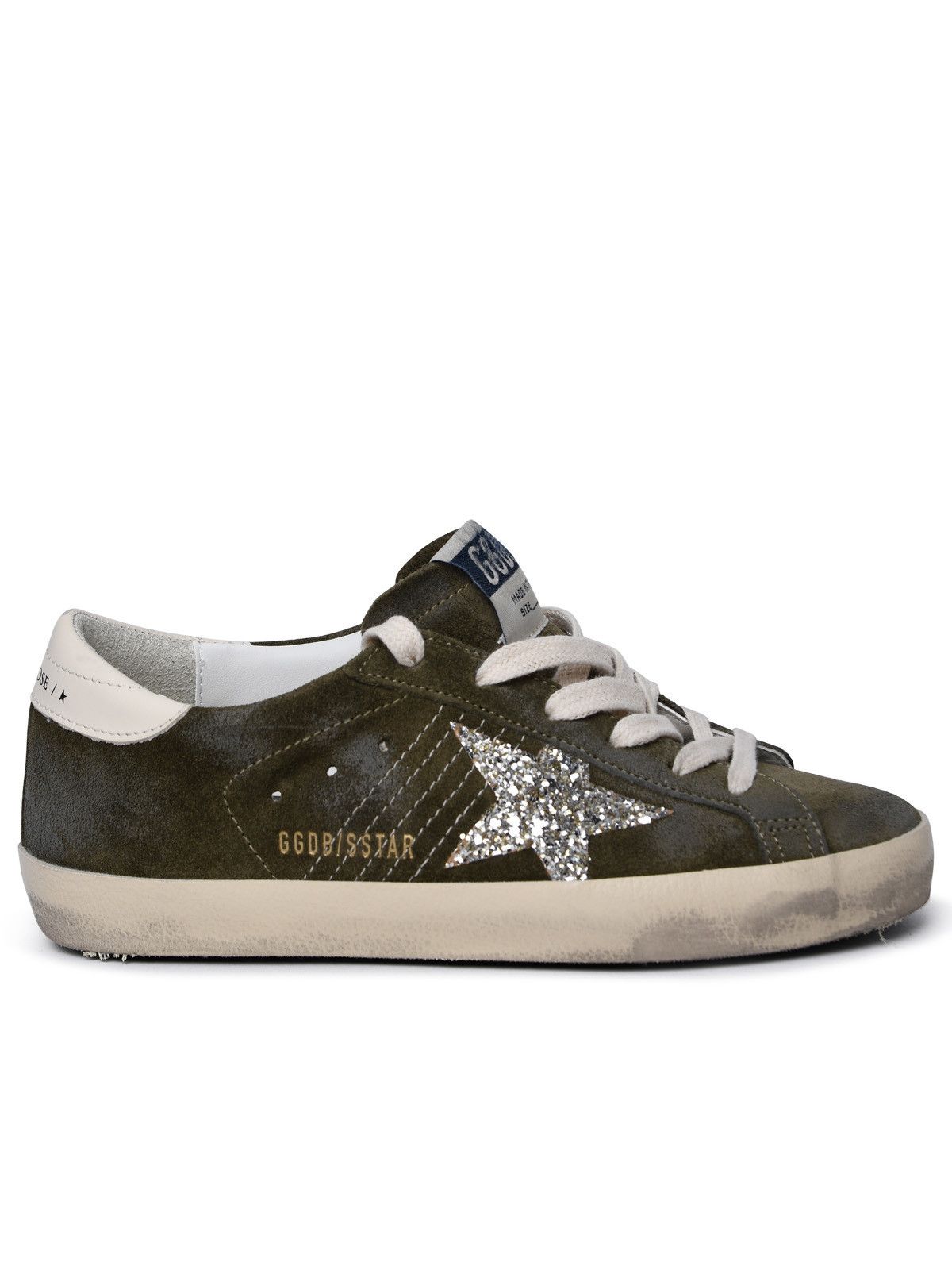 image of Golden Goose 'super-Star Classic' Green Leather Sneakers, Women's (Size 5)