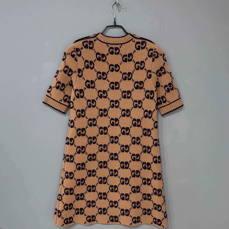 Gucci Gucci Double G full-print gold button dress 2506-Nextarrow Size XS / US 0-2 / IT 36-38 - 4 Thumbnail