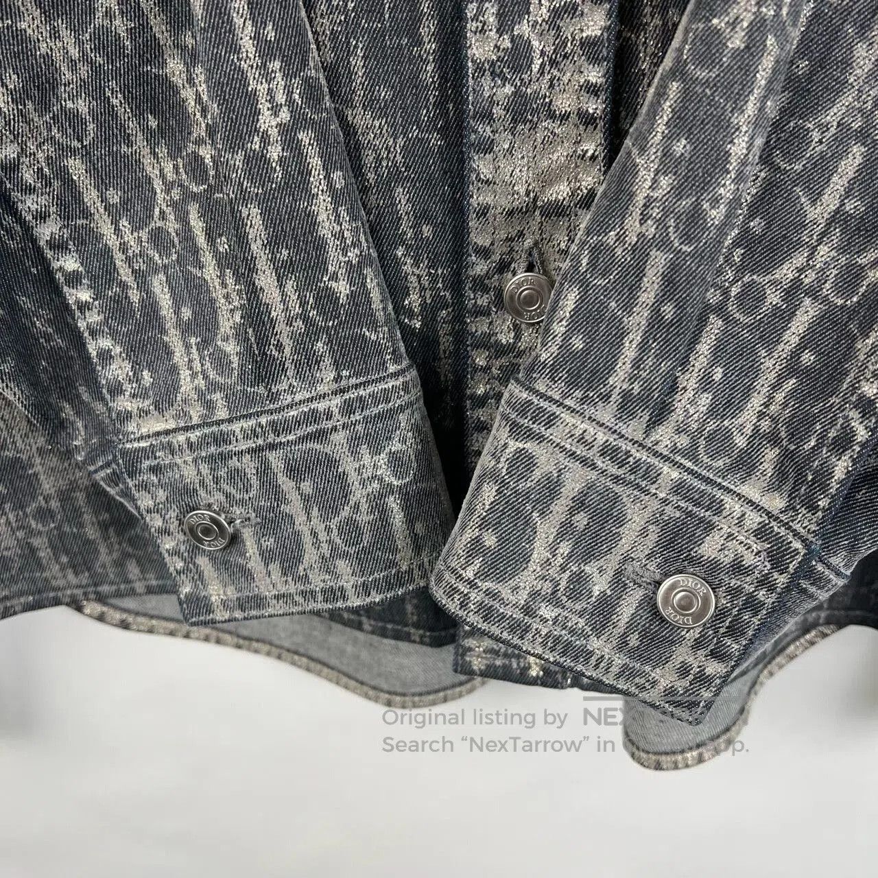 Dior Dior Logo Metallic Denim Shirt. Size US S / EU 44-46 / 1 - 6 Thumbnail