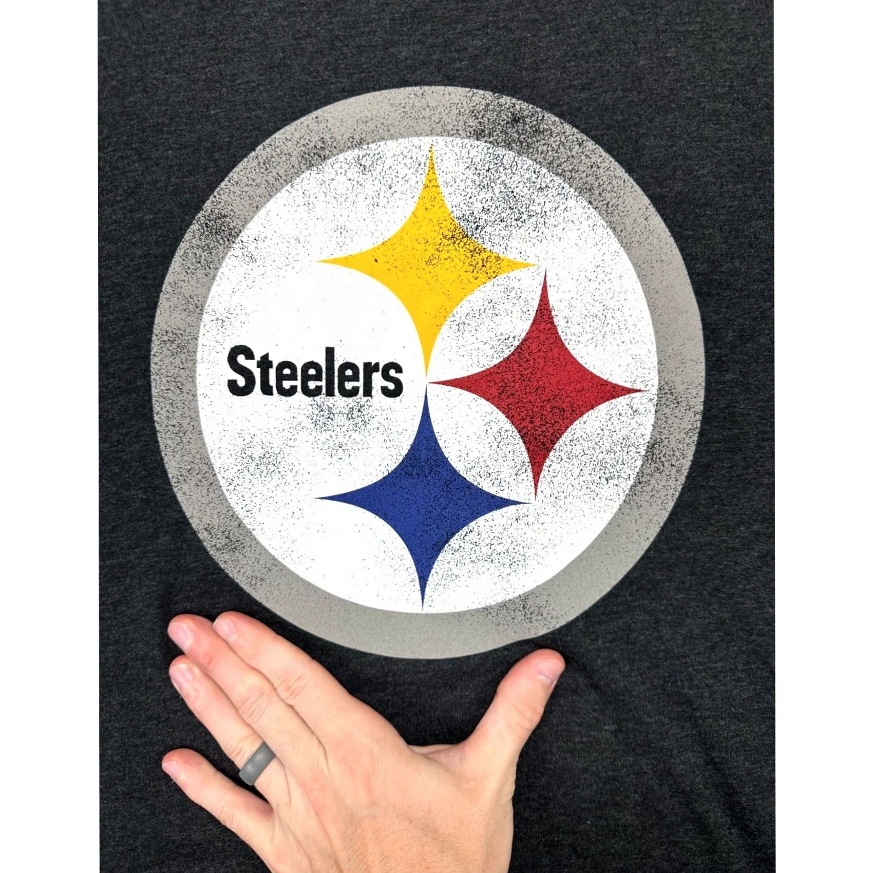 NFL Pittsburgh Steelers T-Shirt Mens Medium Gray Crewneck 47 Brand NFL Football Logo Short Sleeve Cotton Polyester Blend Sports Retro Shirt Size US M / EU 48-50 / 2 - 5 Thumbnail