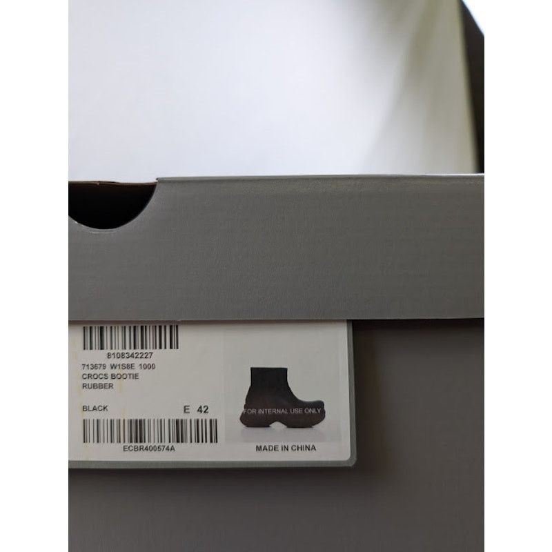 Balenciaga o1rshd1 Q:2 / Rubber Crocs Bootie in Black Size US 9 / EU 42 - 5 Thumbnail