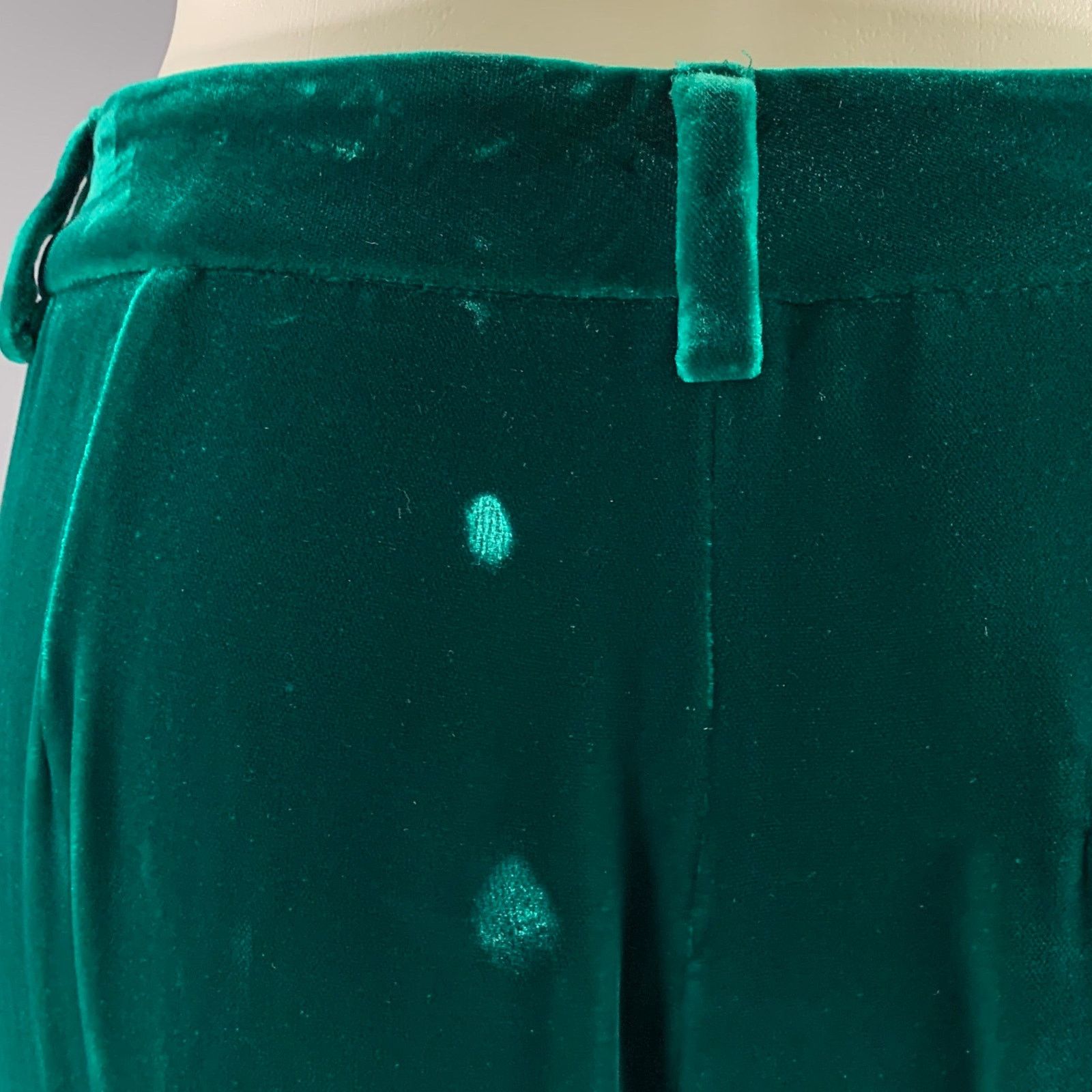 Giorgio Armani GIORGIO ARMANI Green Emerald Velvet Dress Pants Size US 30 / EU 46 - 4 Thumbnail