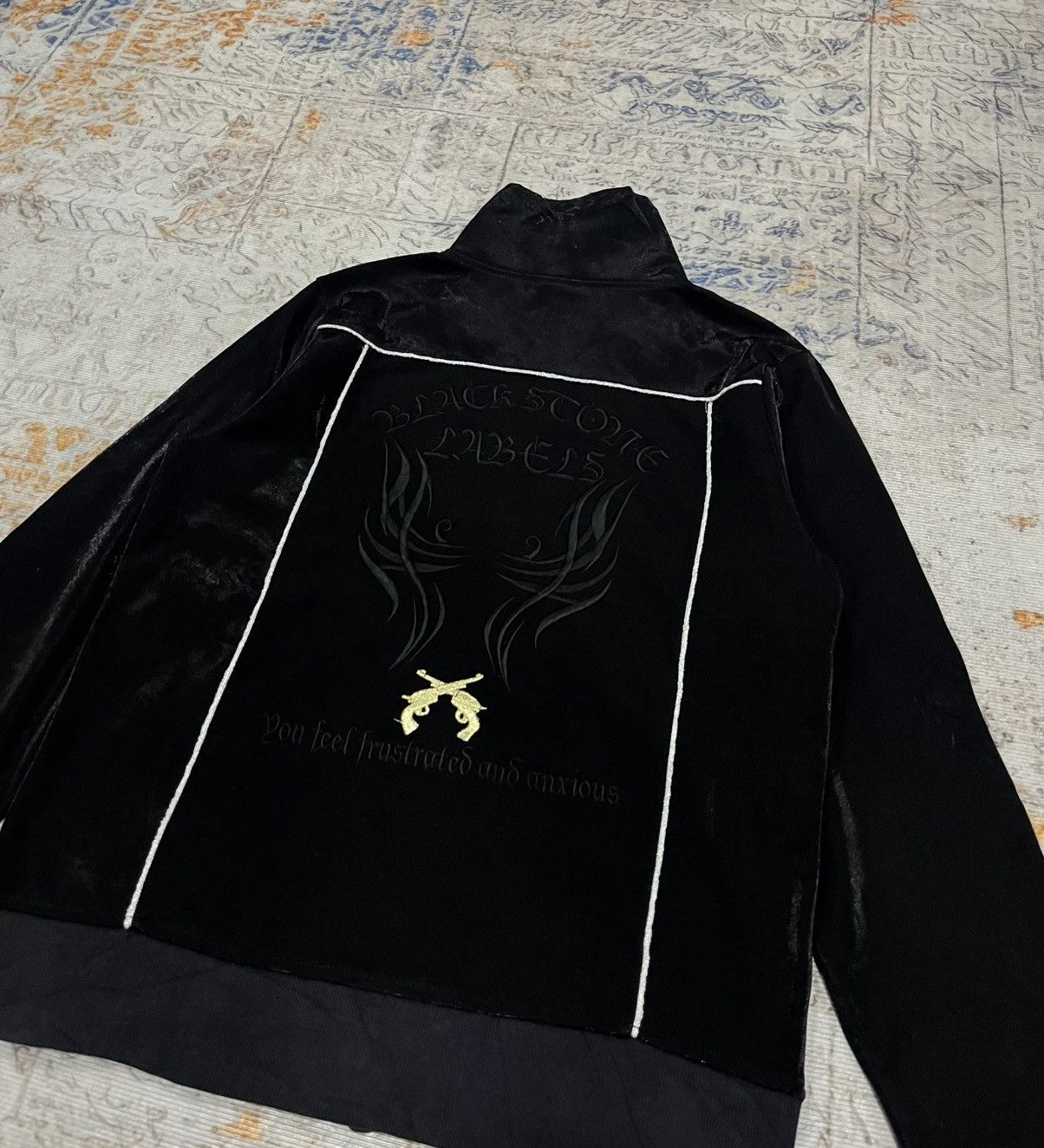 Hysteric Glamour Trap U Black Stone Labels Guns Track Jacket Size US M / EU 48-50 / 2 - 3 Thumbnail