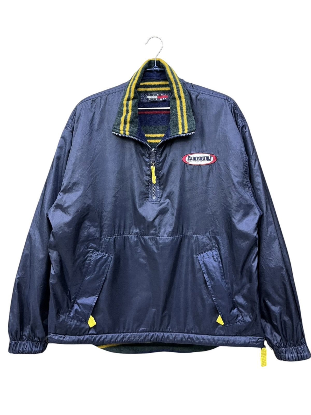 Tommy Hilfiger Vintage 90s Tommy Hilfiger Reversible Stripe Fleece Nylon Size US L / EU 52-54 / 3 - 3 Thumbnail