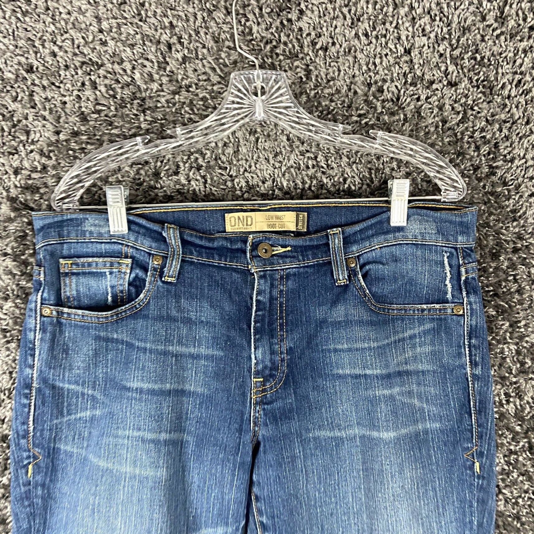 Old Navy OND Old Navy Denim Low Waist Bootcut Stretch Blue Jeans Women’s 12 Short Size 34" / US 12 / IT 48 - 4 Thumbnail